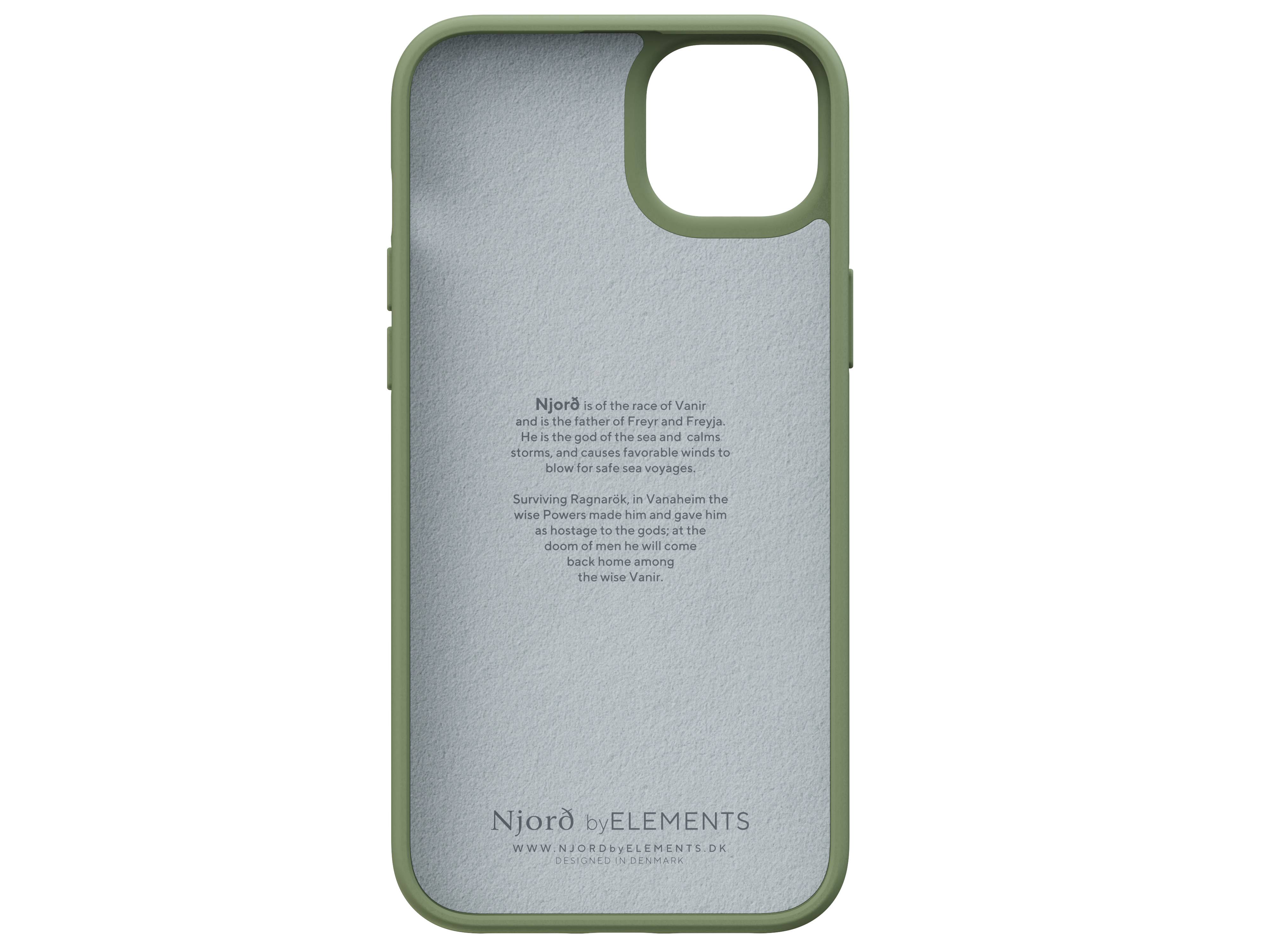 Rca Informatique - image du produit : IPHONE 14 PLUS CASE NJORD SUEDE GREEN