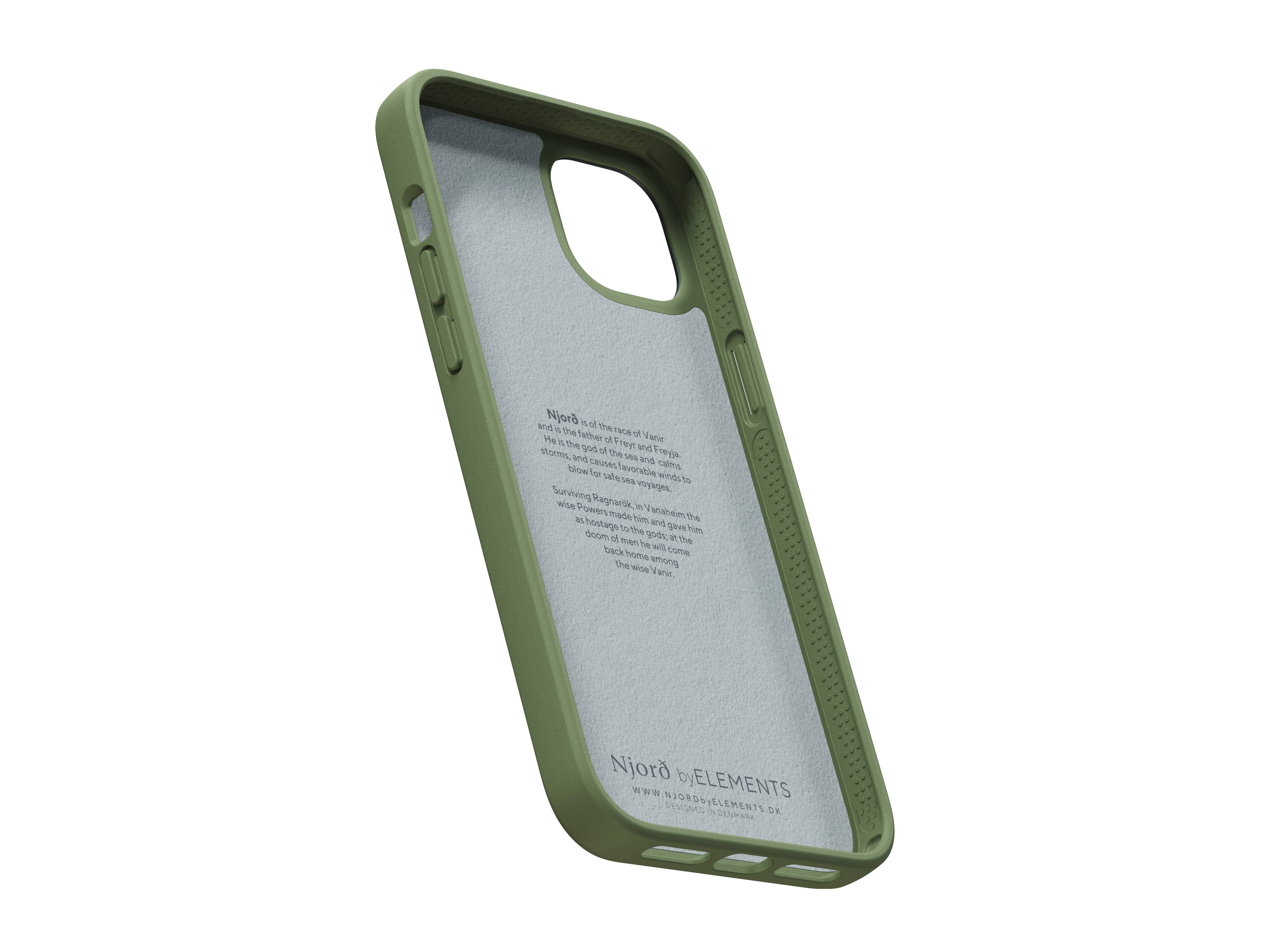 Rca Informatique - image du produit : IPHONE 14 PLUS CASE NJORD SUEDE GREEN