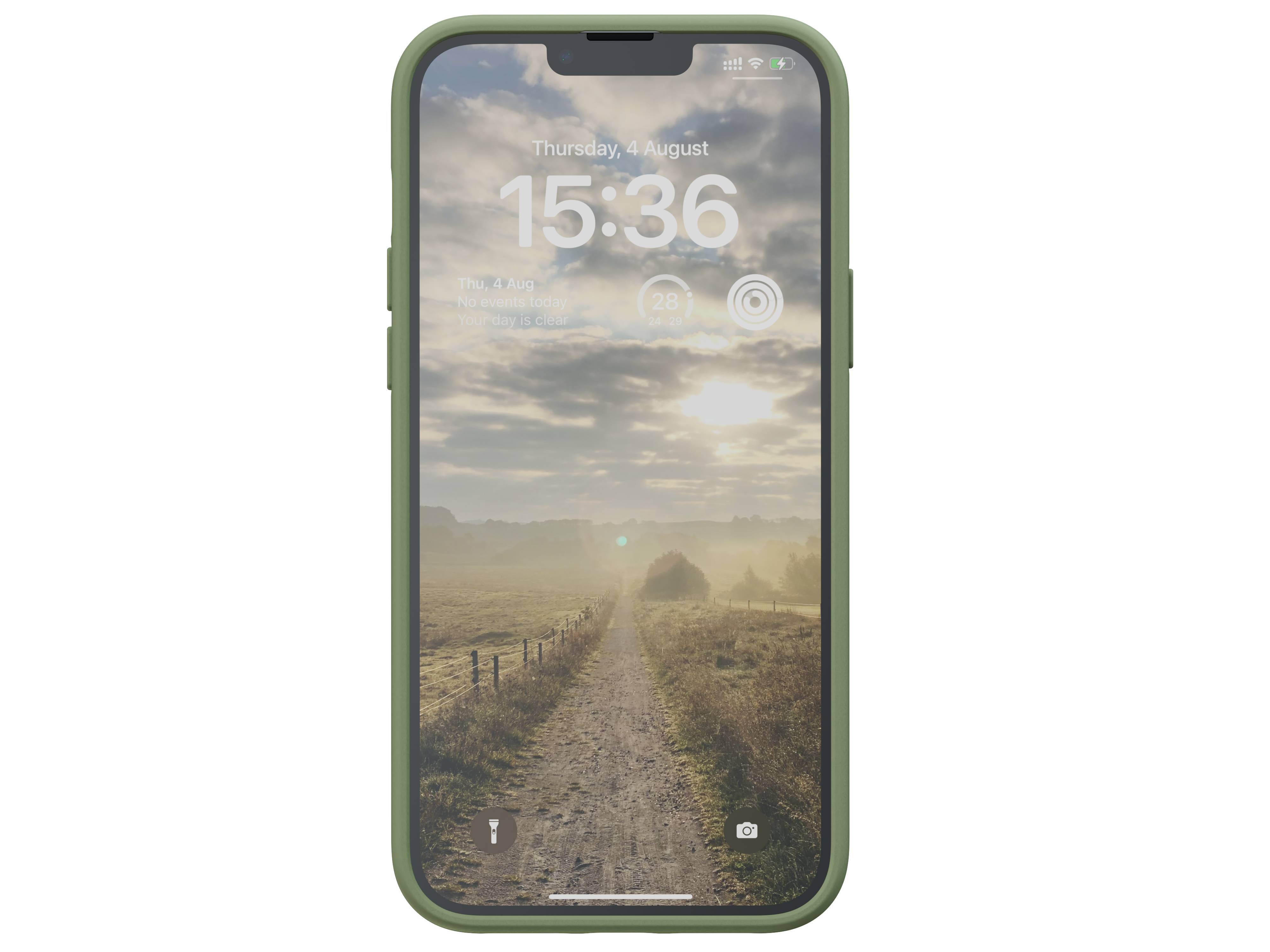 Rca Informatique - image du produit : IPHONE 14 PLUS CASE NJORD SUEDE GREEN