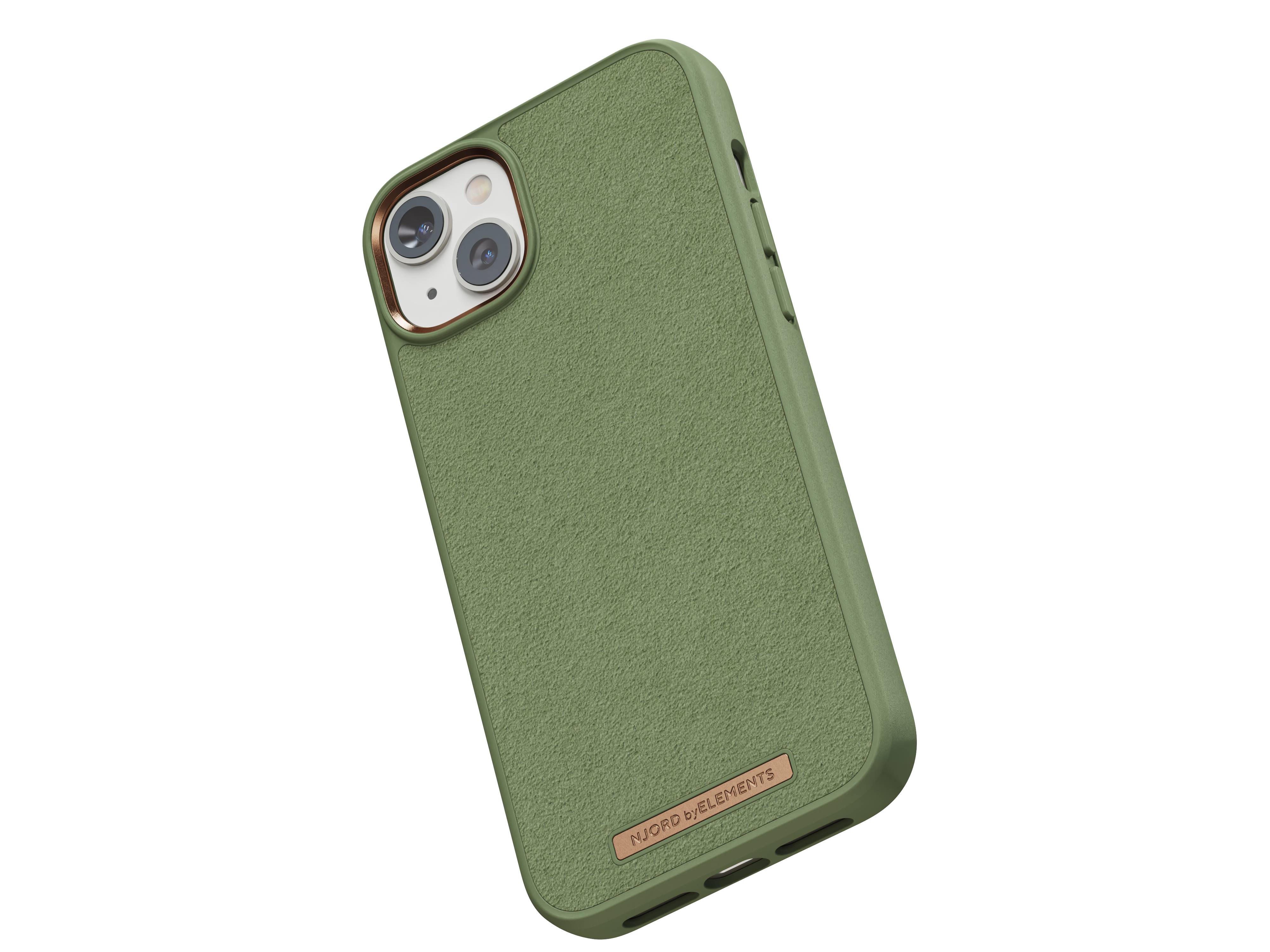 Rca Informatique - image du produit : IPHONE 14 PLUS CASE NJORD SUEDE GREEN