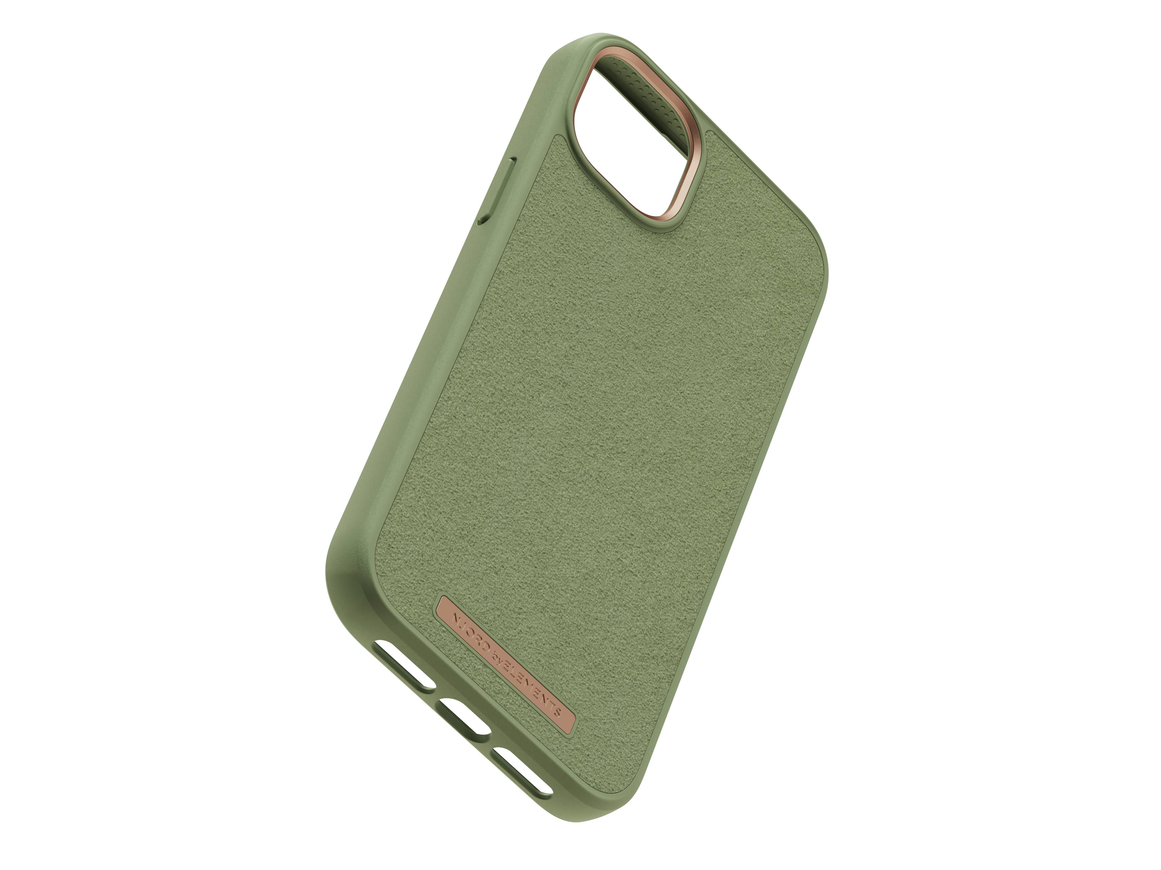 Rca Informatique - image du produit : IPHONE 14 PLUS CASE NJORD SUEDE GREEN