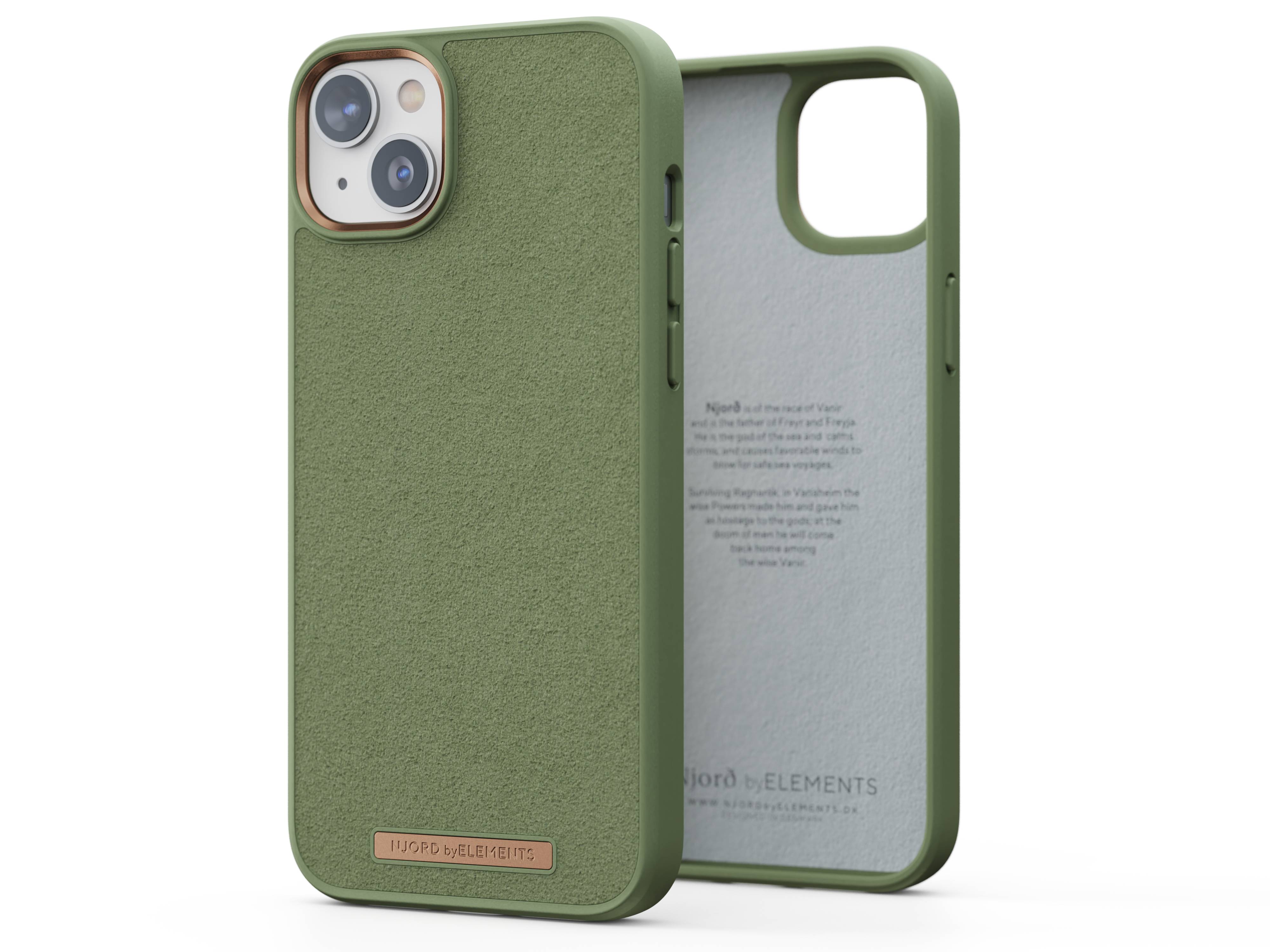 Rca Informatique - image du produit : IPHONE 14 PLUS CASE NJORD SUEDE GREEN