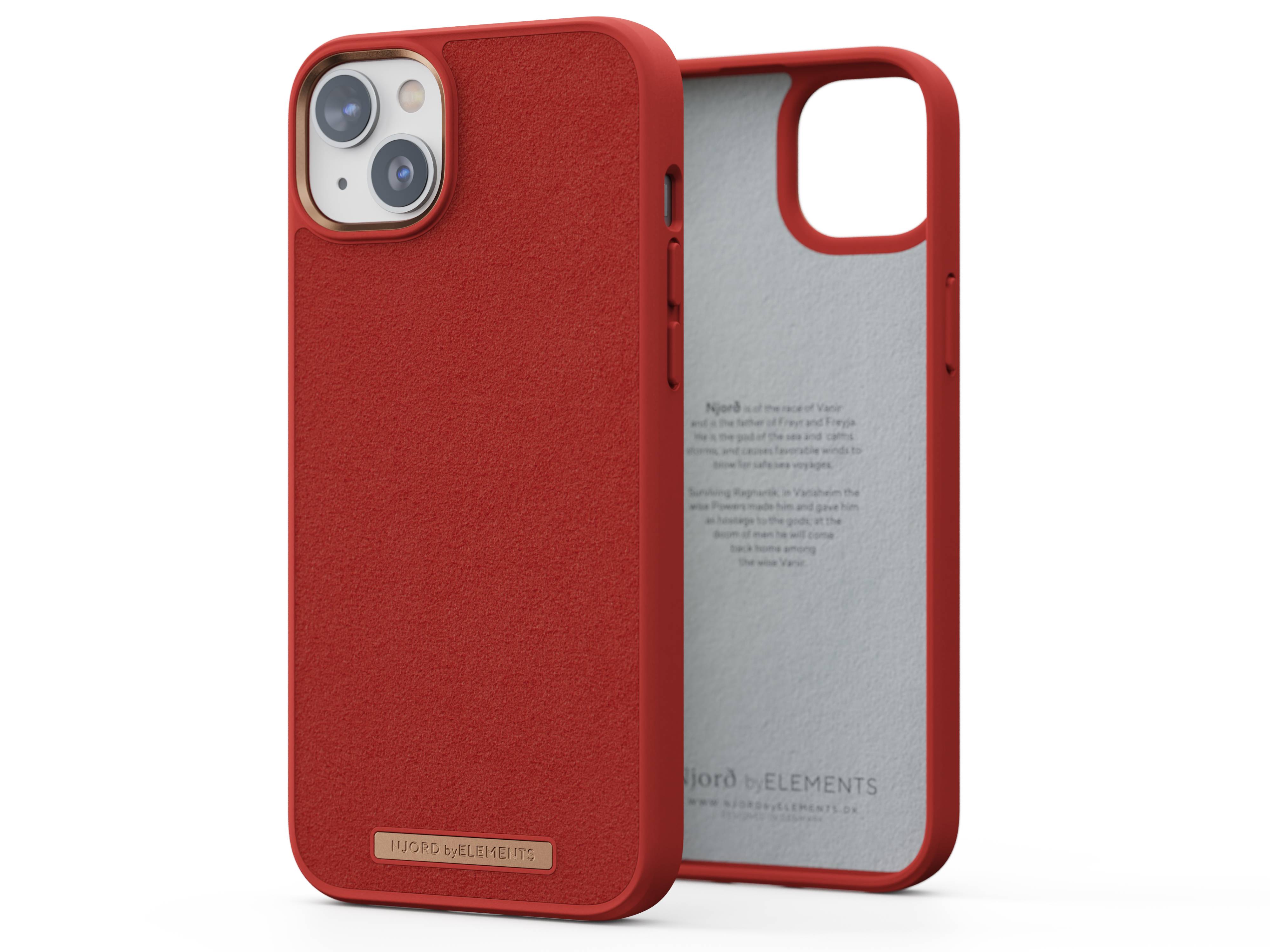 Rca Informatique - image du produit : IPHONE 14 PLUS CASE NJORD SUEDE ORANGE