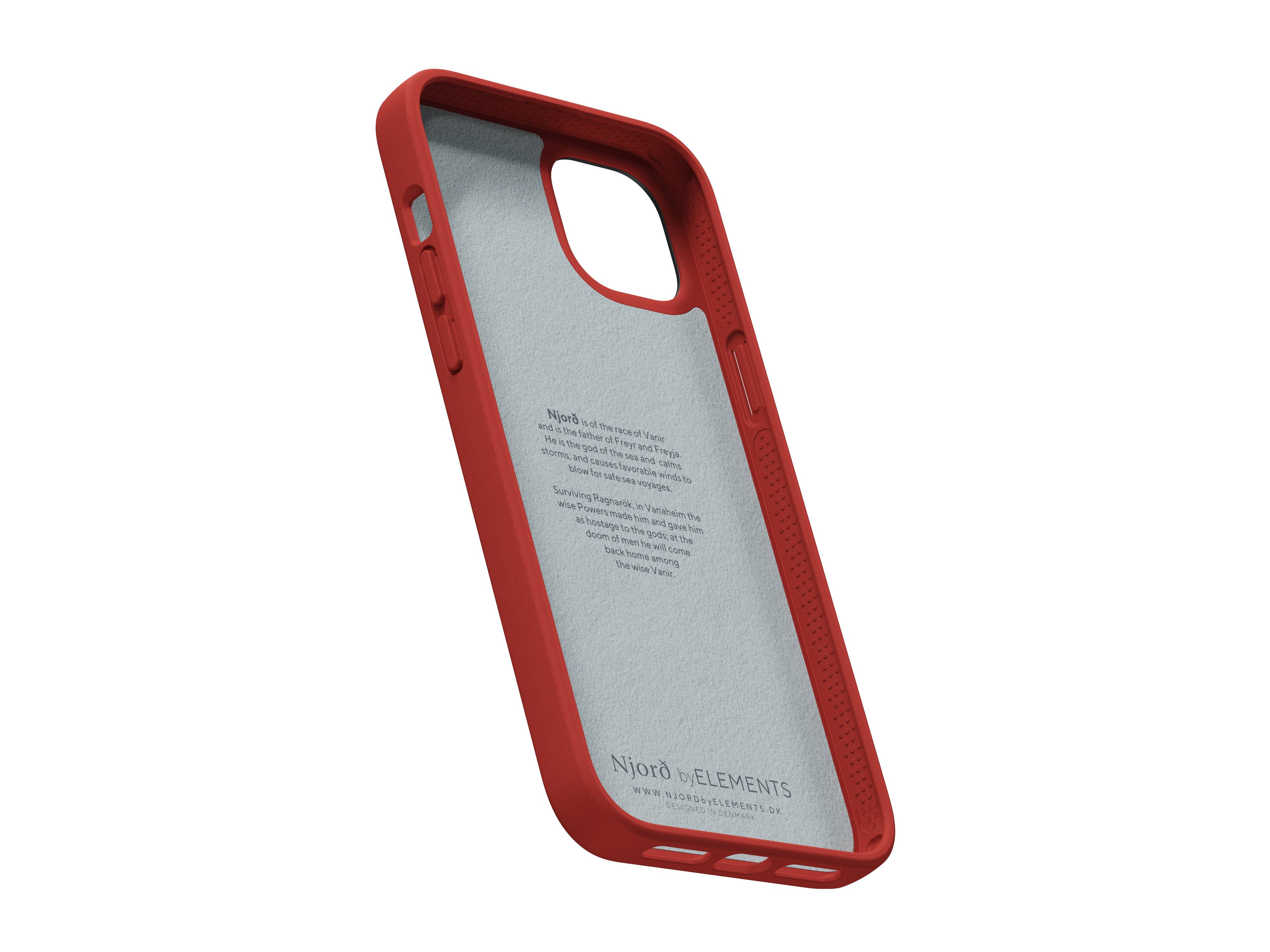 Rca Informatique - image du produit : IPHONE 14 PLUS CASE NJORD SUEDE ORANGE