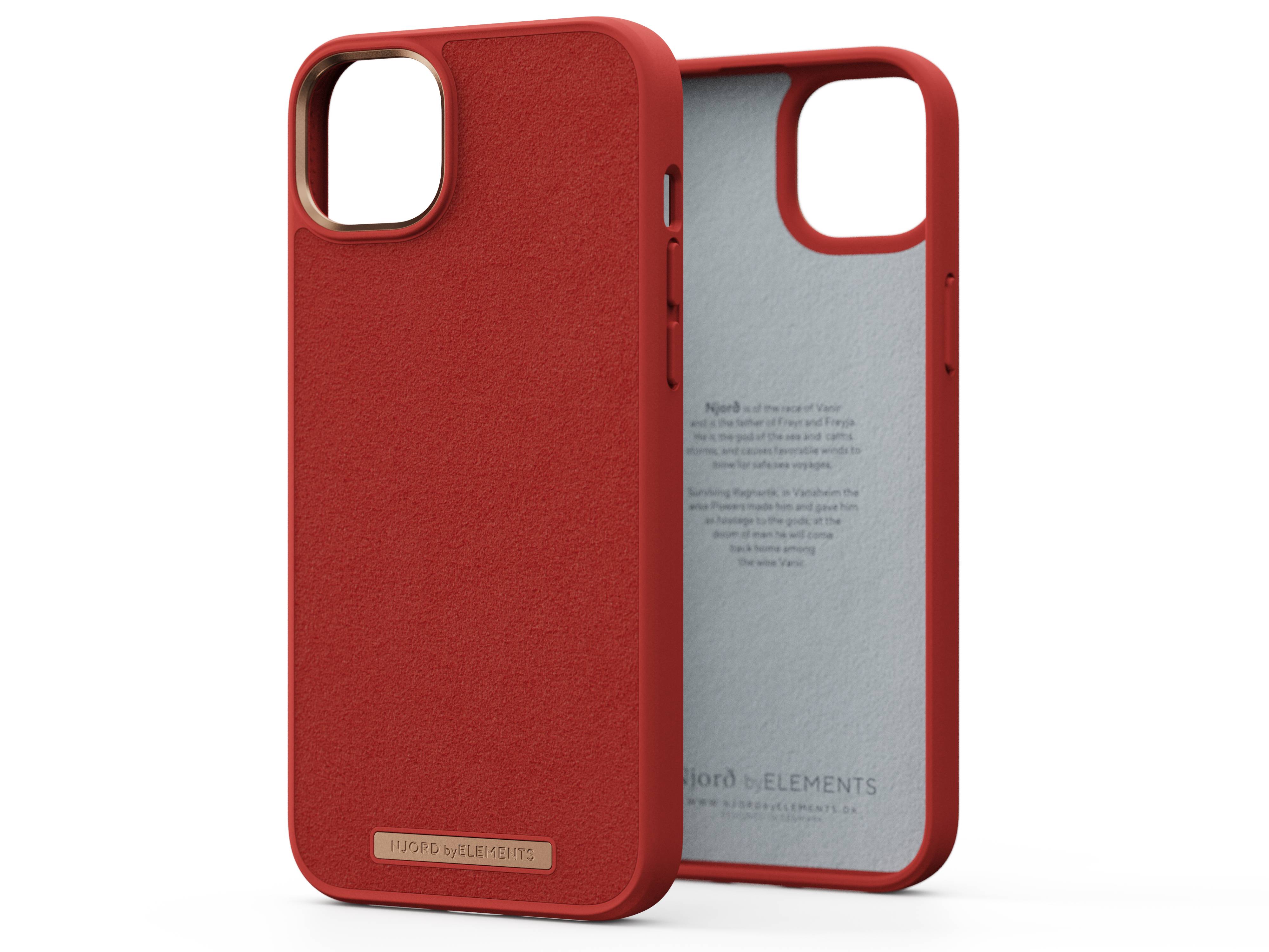 Rca Informatique - image du produit : IPHONE 14 PLUS CASE NJORD SUEDE ORANGE