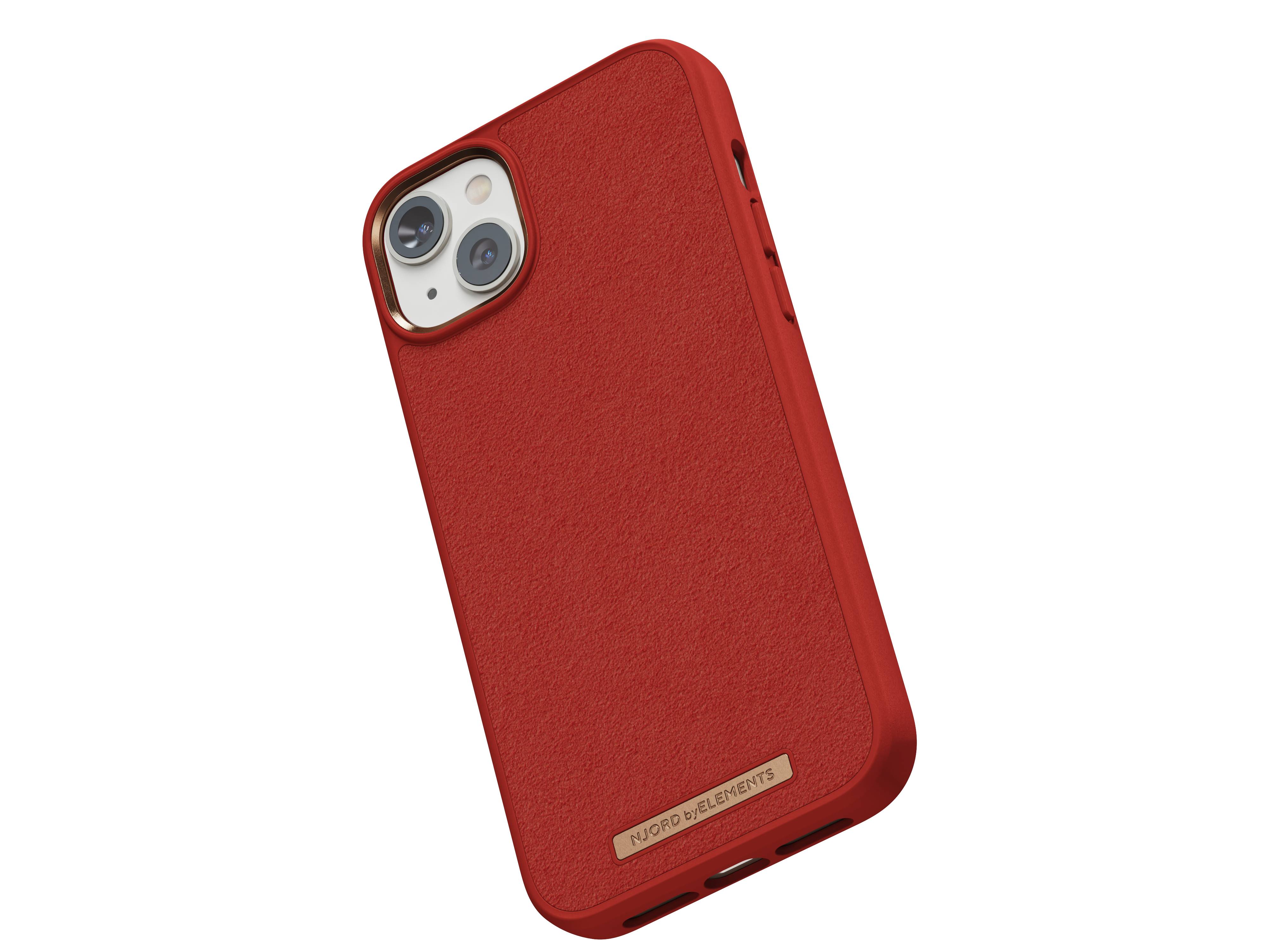 Rca Informatique - image du produit : IPHONE 14 PLUS CASE NJORD SUEDE ORANGE