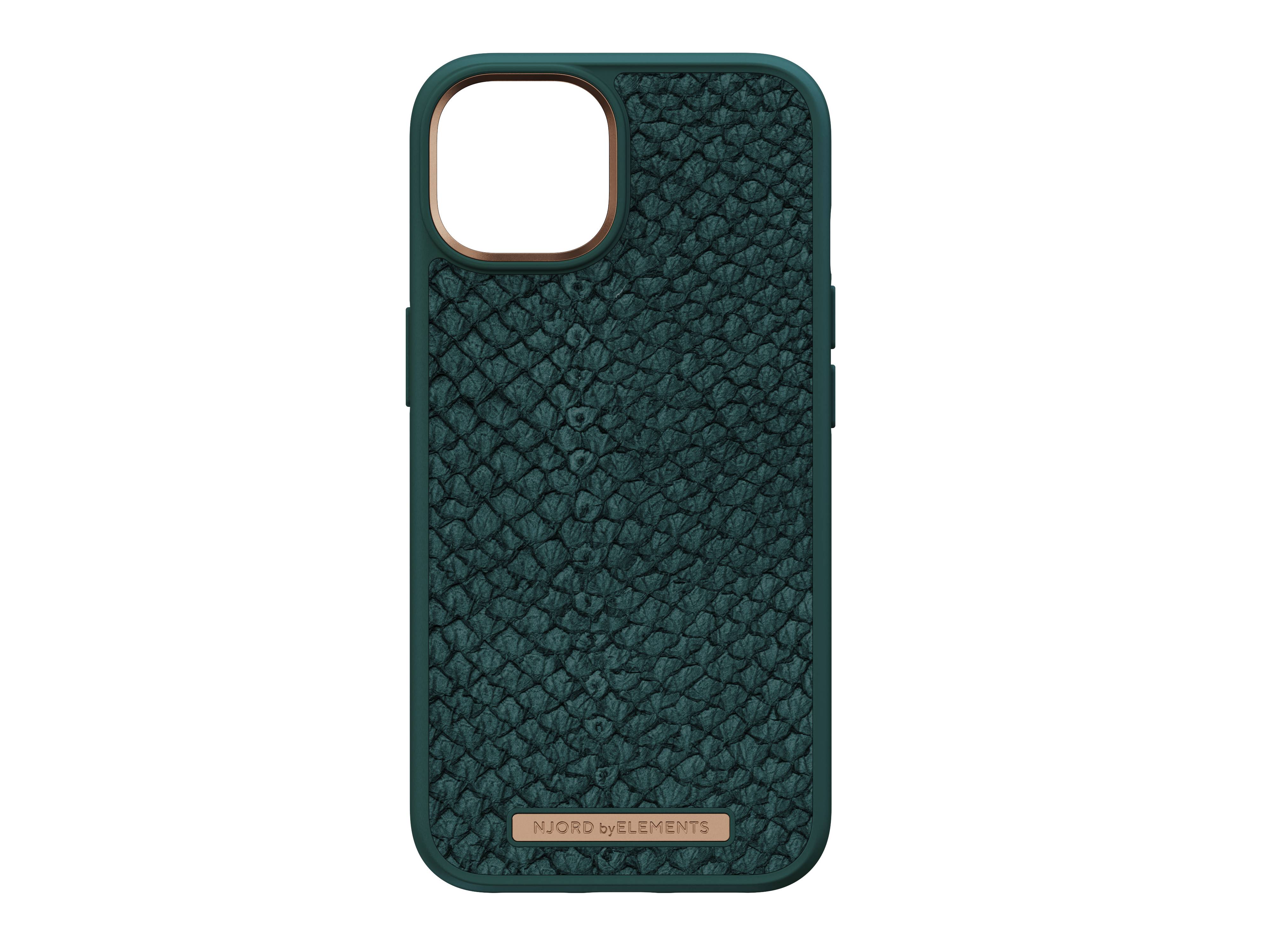 Rca Informatique - image du produit : NJORD SALMON LEATHER MAGSAFE CASE FOR IPHONE 14 GREEN