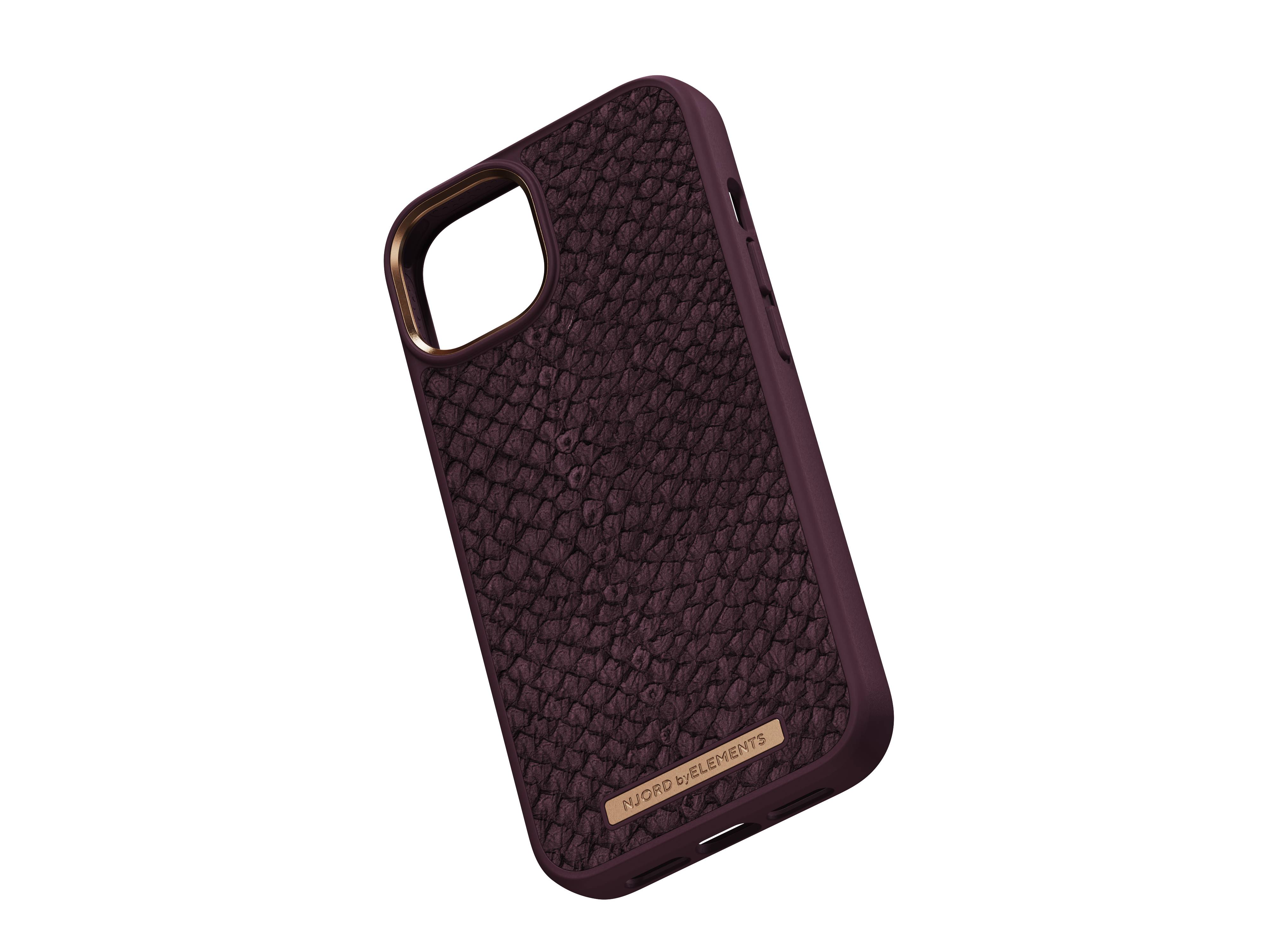 Rca Informatique - image du produit : IPHONE 14 PLUS CASE NJORD - SALMON LEATHER PURPLE