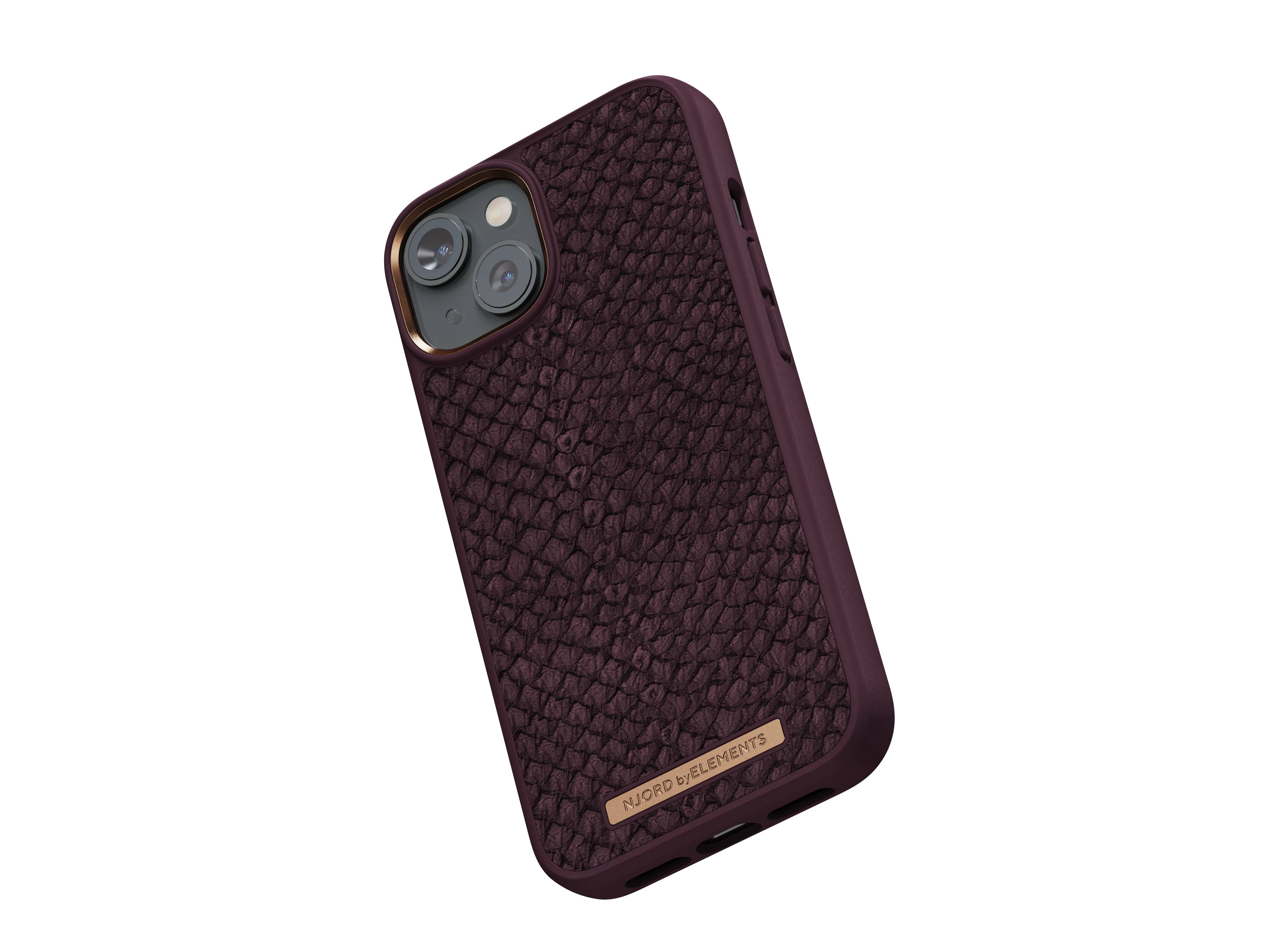 Rca Informatique - image du produit : IPHONE 14 PLUS CASE NJORD - SALMON LEATHER PURPLE