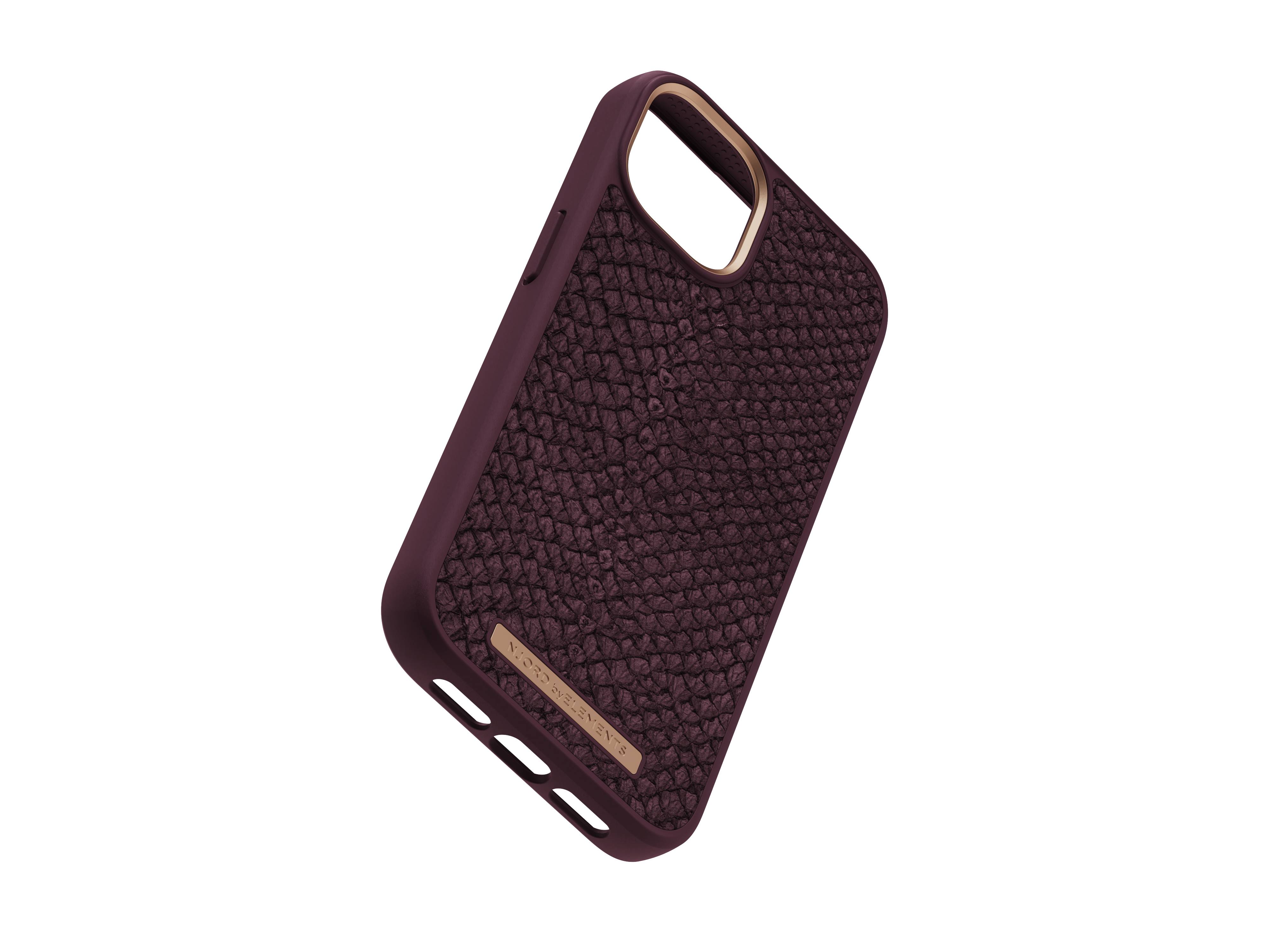 Rca Informatique - image du produit : IPHONE 14 PLUS CASE NJORD - SALMON LEATHER PURPLE