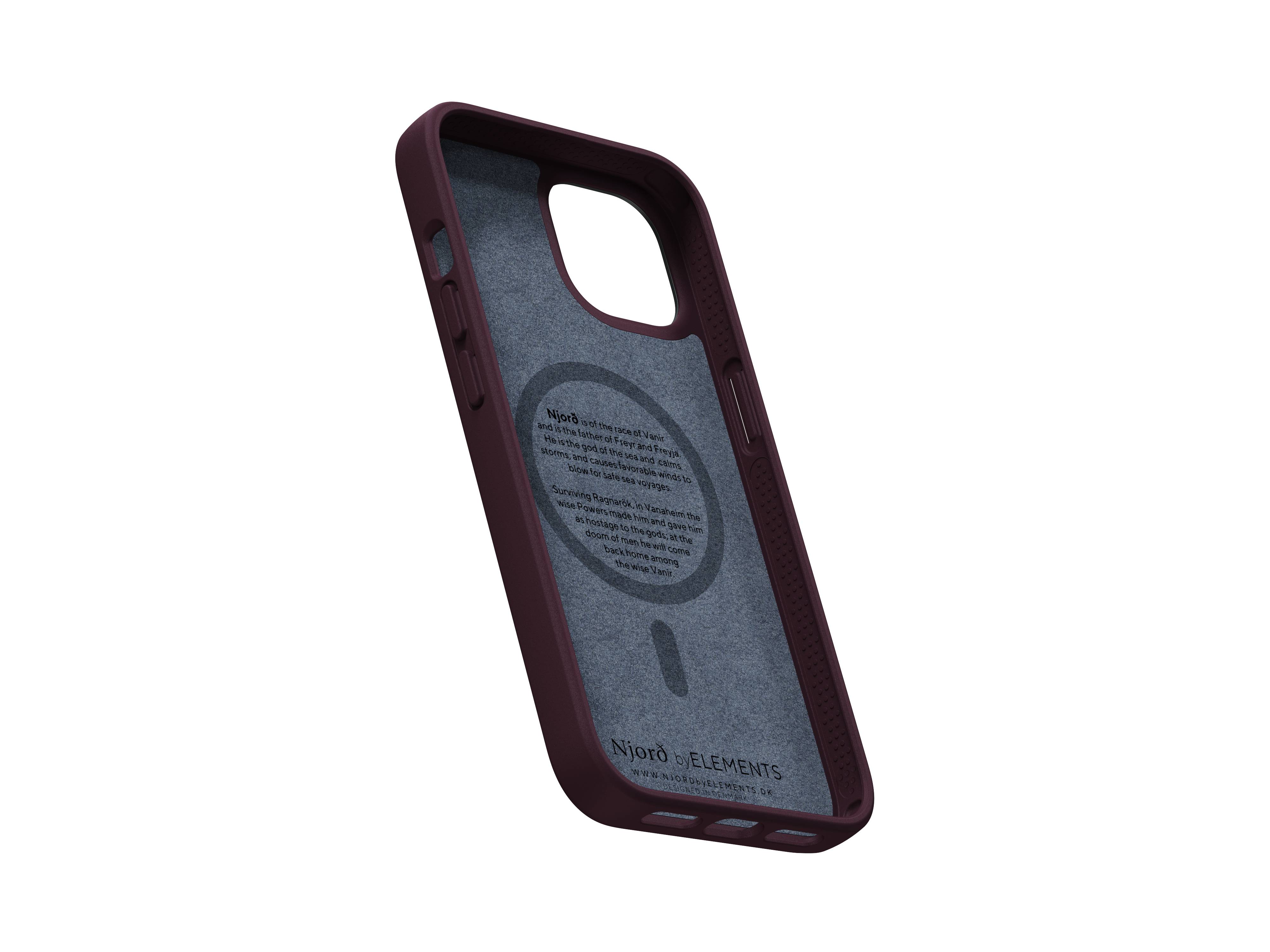 Rca Informatique - image du produit : IPHONE 14 PLUS CASE NJORD - SALMON LEATHER PURPLE