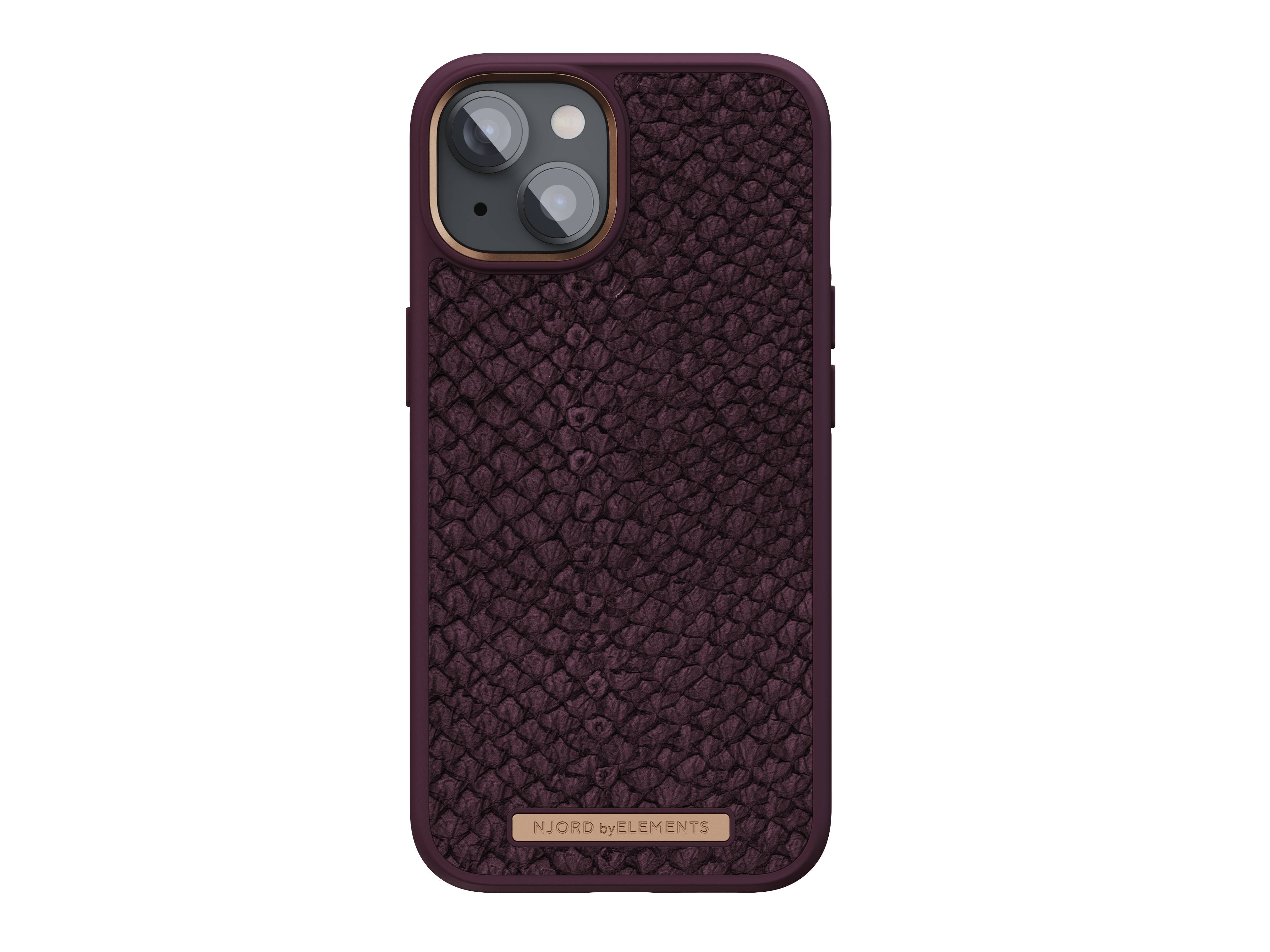 Rca Informatique - image du produit : IPHONE 14 PLUS CASE NJORD - SALMON LEATHER PURPLE