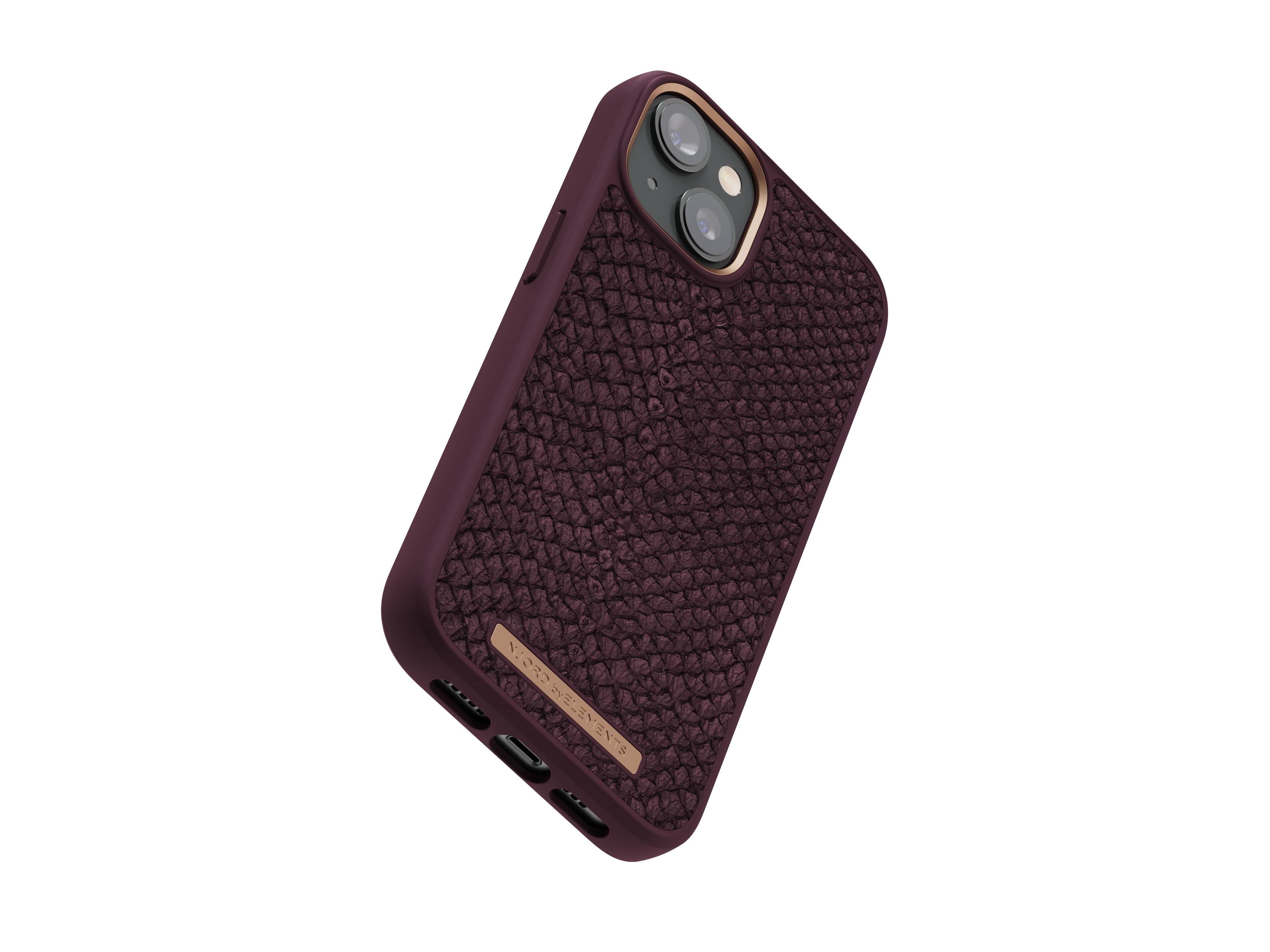 Rca Informatique - image du produit : IPHONE 14 PLUS CASE NJORD - SALMON LEATHER PURPLE