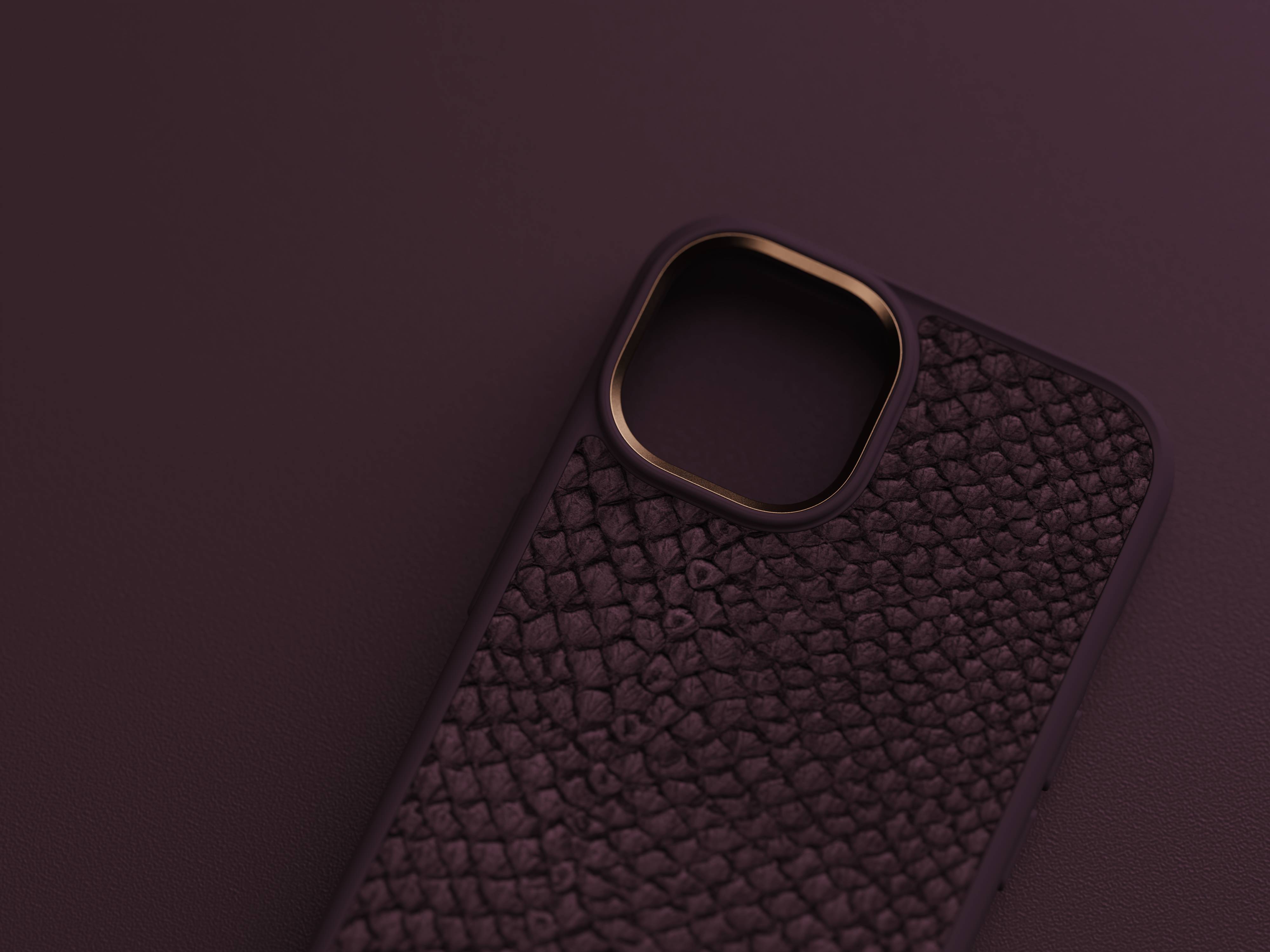 Rca Informatique - image du produit : IPHONE 14 PLUS CASE NJORD - SALMON LEATHER PURPLE