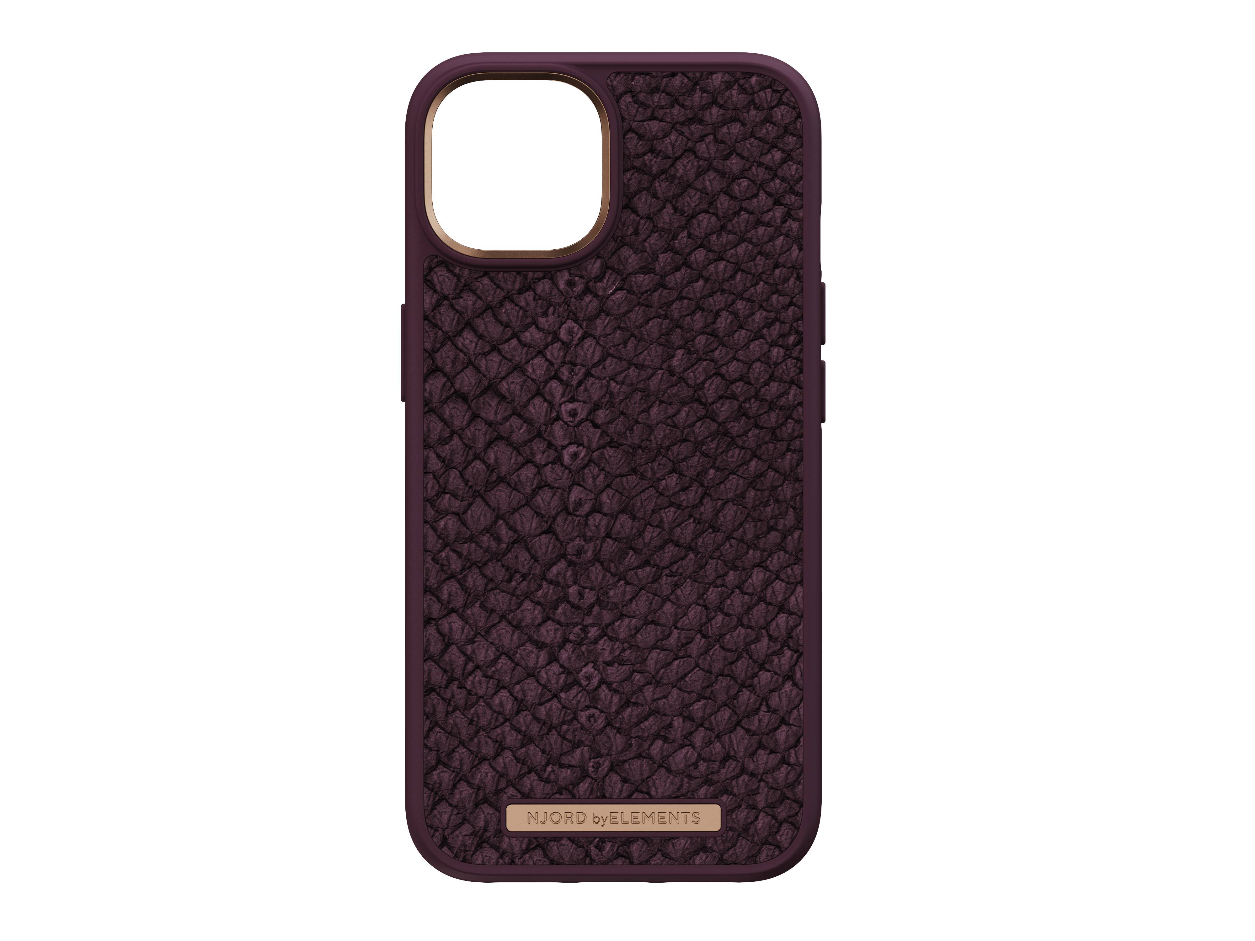 Rca Informatique - image du produit : IPHONE 14 PLUS CASE NJORD - SALMON LEATHER PURPLE