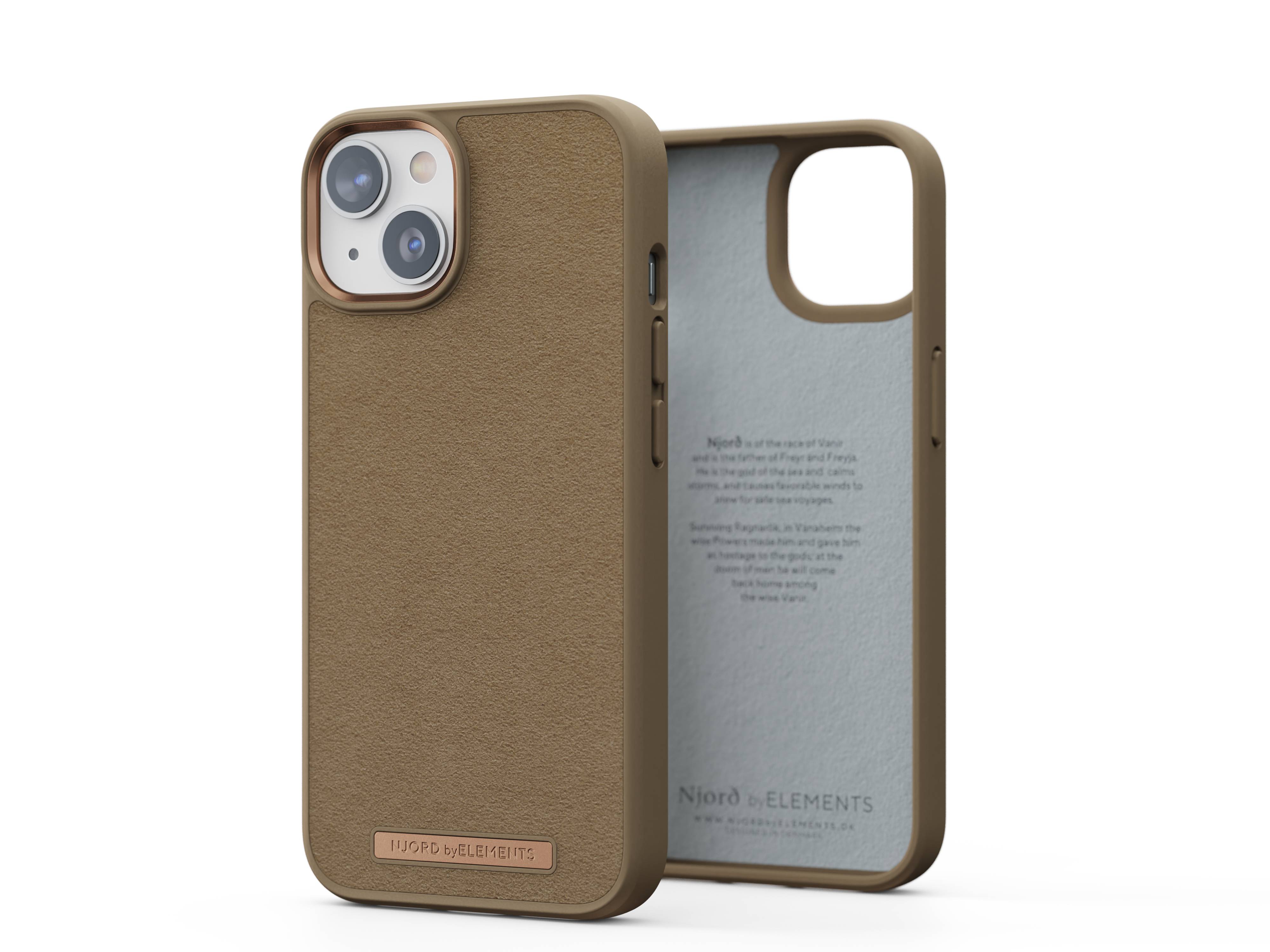 Rca Informatique - image du produit : NJORD SUEDE COMFORT+ CASE FOR IPHONE 14 CAMEL