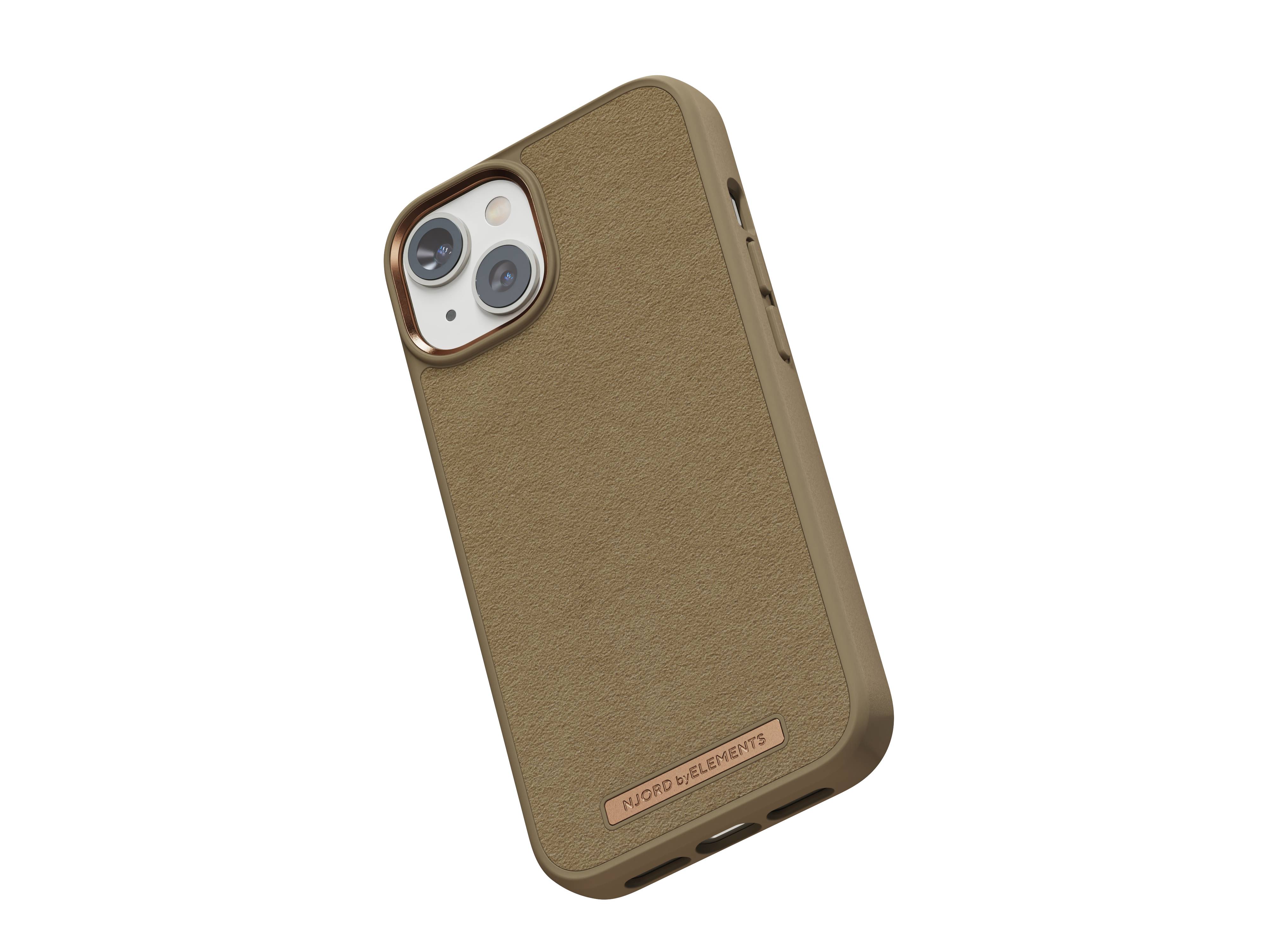 Rca Informatique - image du produit : NJORD SUEDE COMFORT+ CASE FOR IPHONE 14 CAMEL