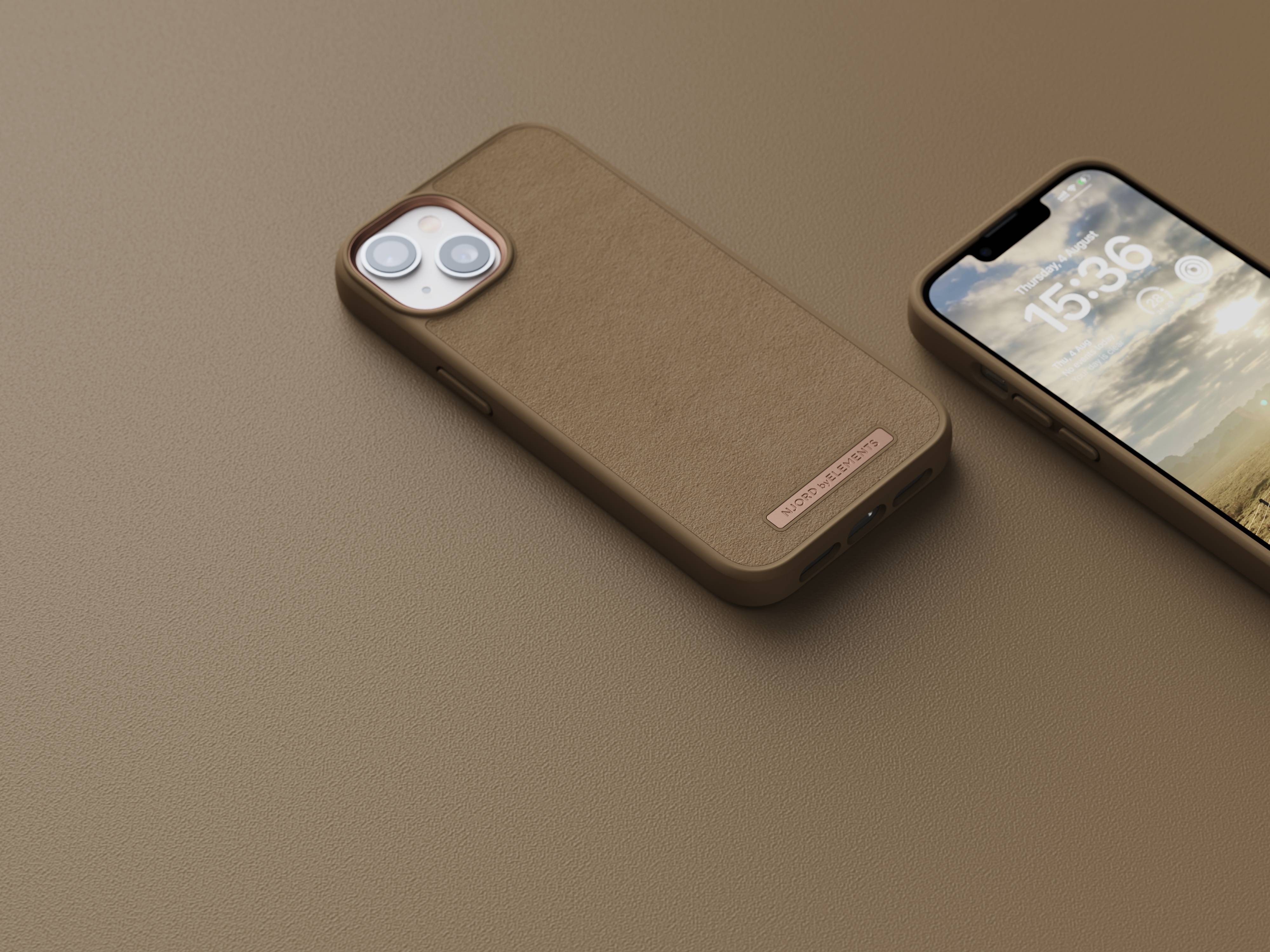 Rca Informatique - image du produit : NJORD SUEDE COMFORT+ CASE FOR IPHONE 14 CAMEL