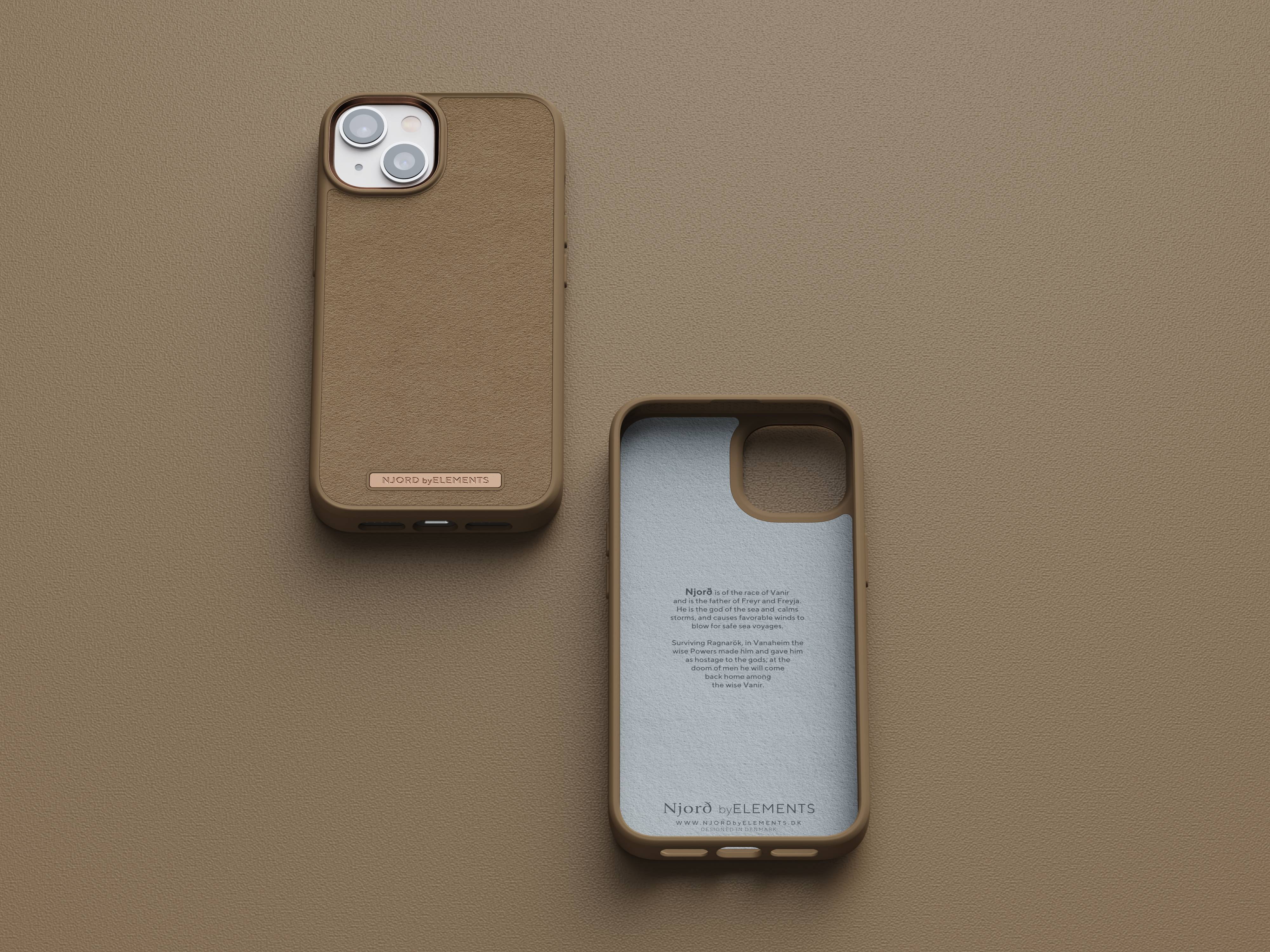 Rca Informatique - image du produit : NJORD SUEDE COMFORT+ CASE FOR IPHONE 14 CAMEL