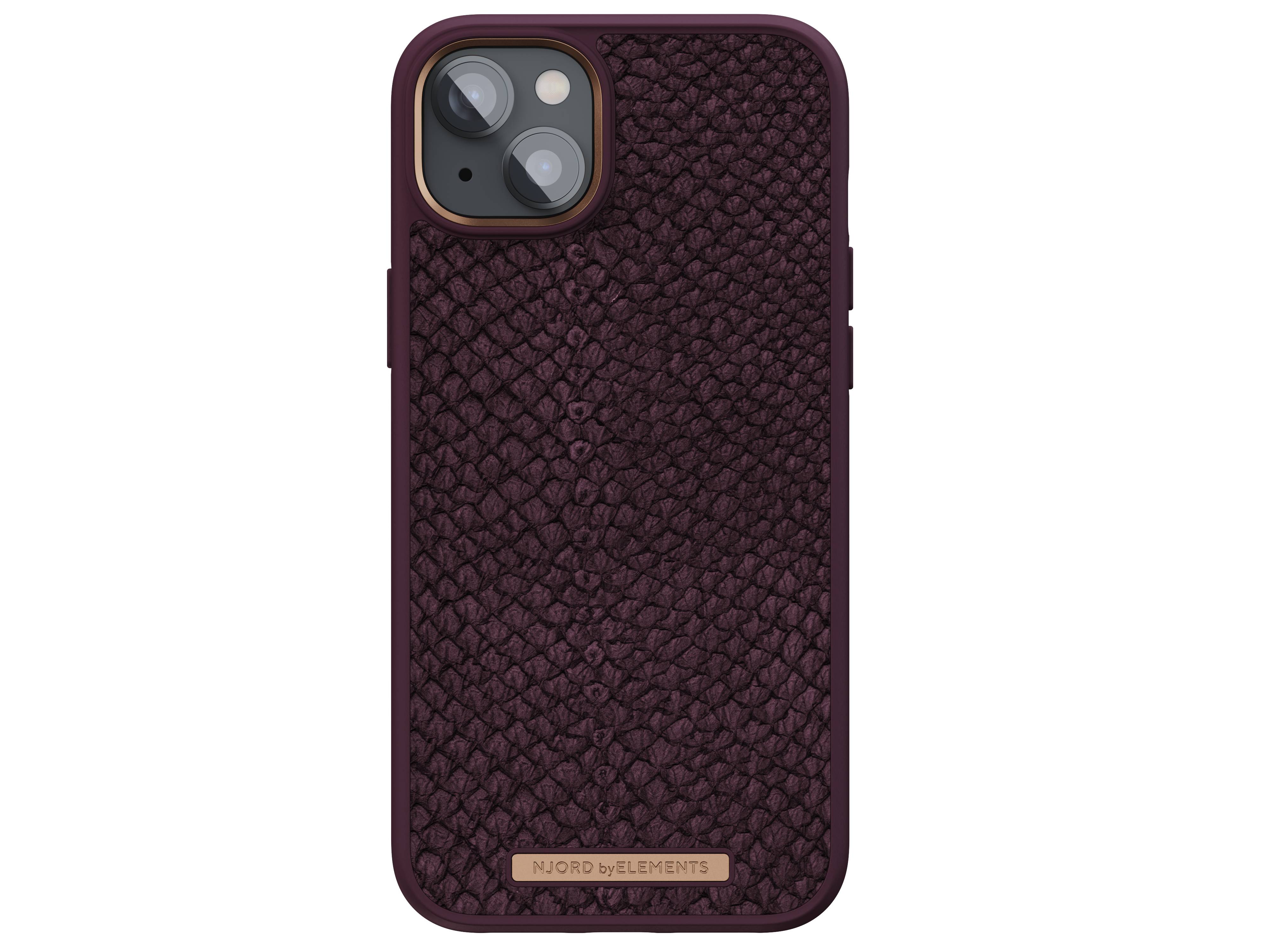 Rca Informatique - image du produit : IPHONE 14 PLUS CASE NJORD - SALMON LEATHER BLUE