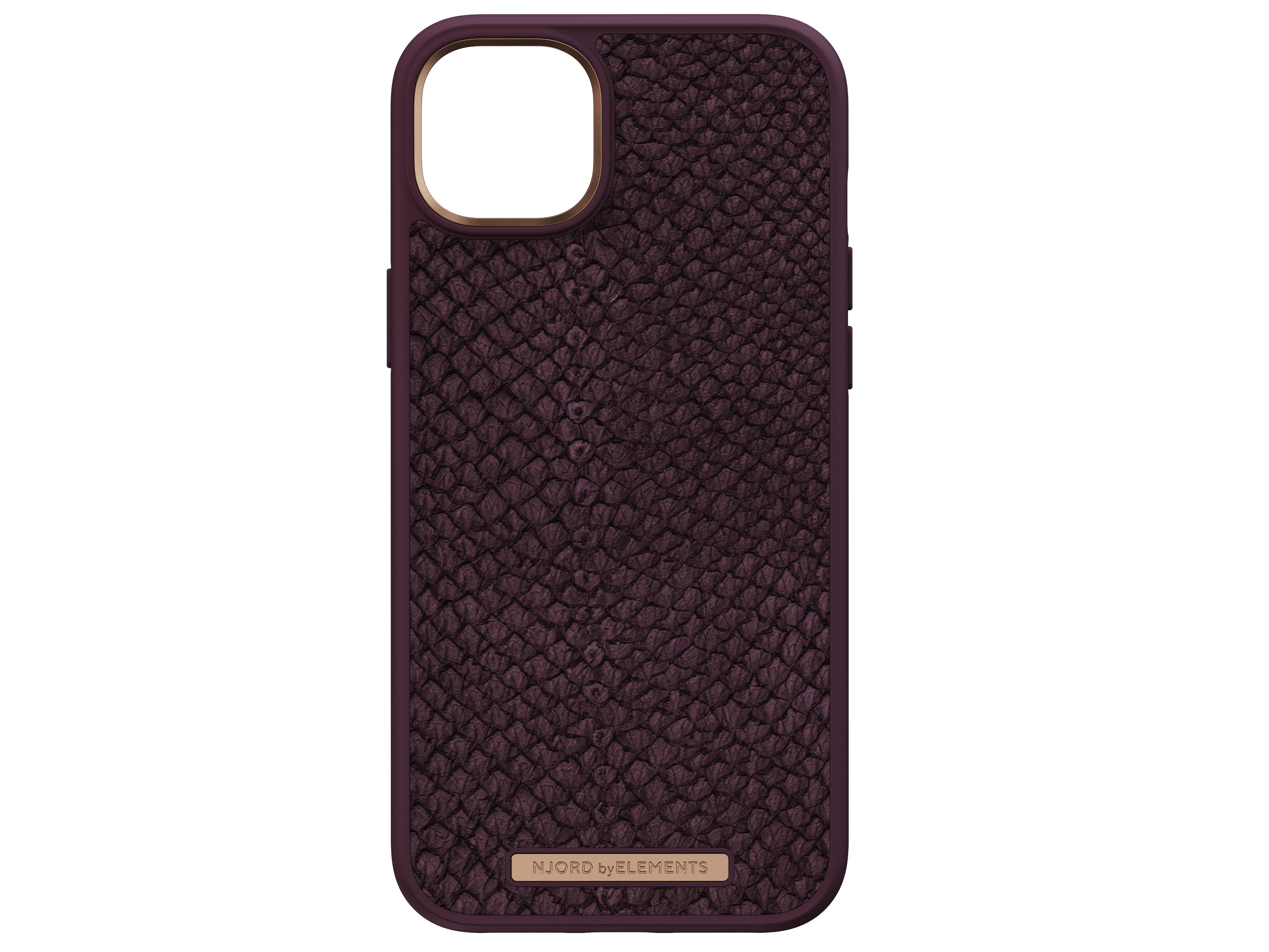 Rca Informatique - image du produit : IPHONE 14 PLUS CASE NJORD - SALMON LEATHER BLUE