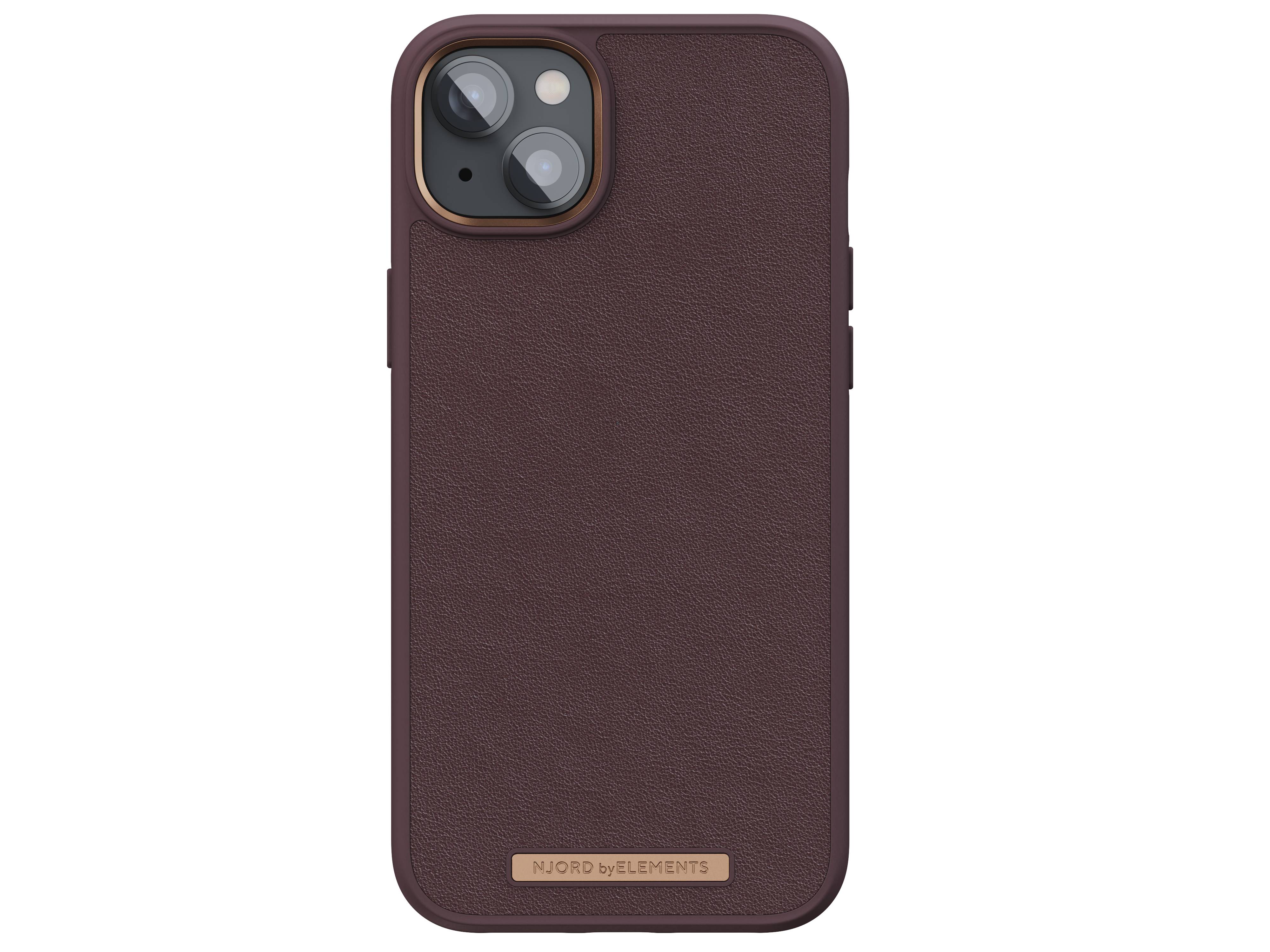 Rca Informatique - image du produit : IPHONE 14 PLUS CASE NJORD - GENUINE LEATHER BROWN