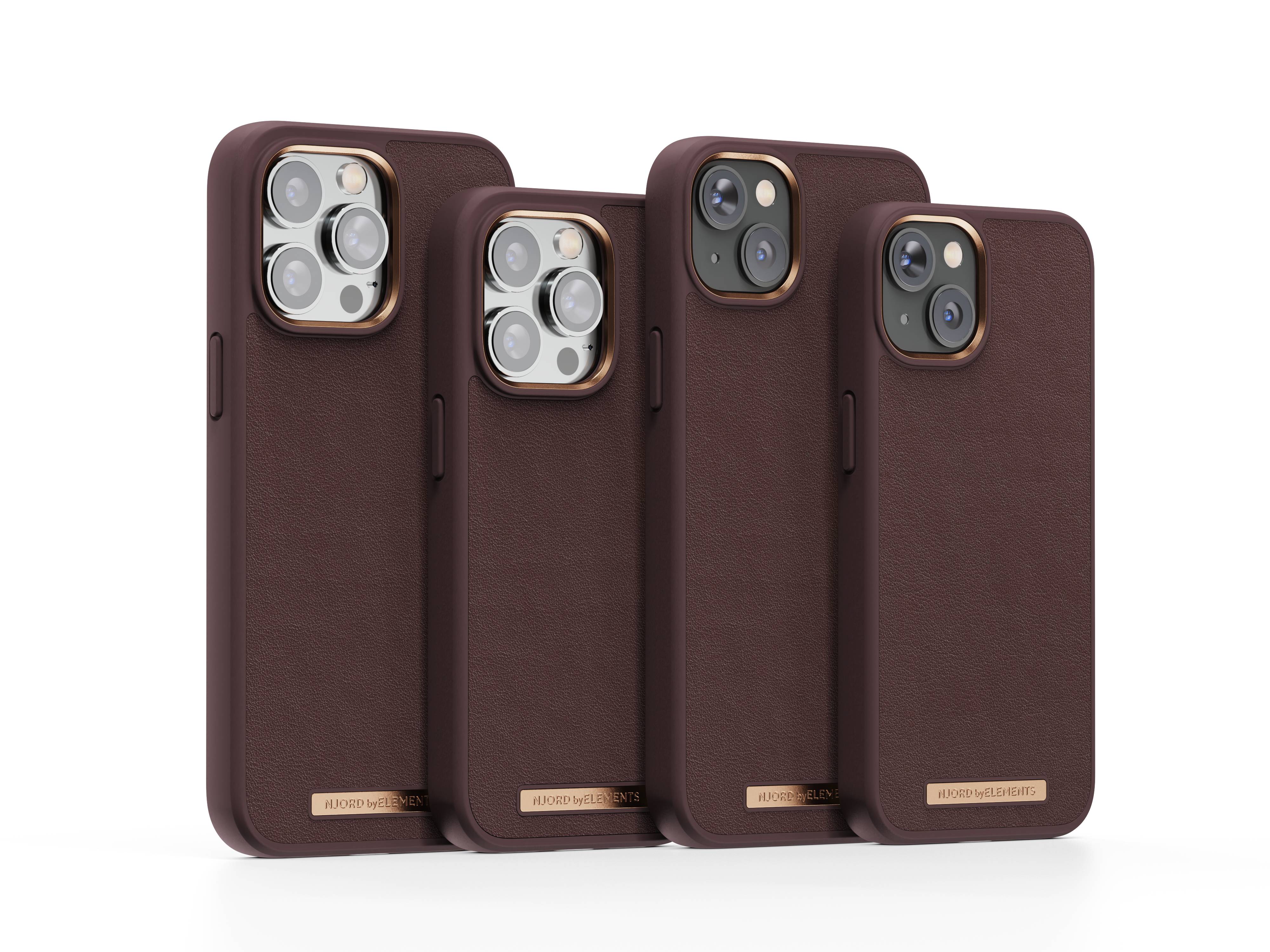 Rca Informatique - image du produit : NJORD GENUINE LEATHER CASE IPHONE 14 BROWN