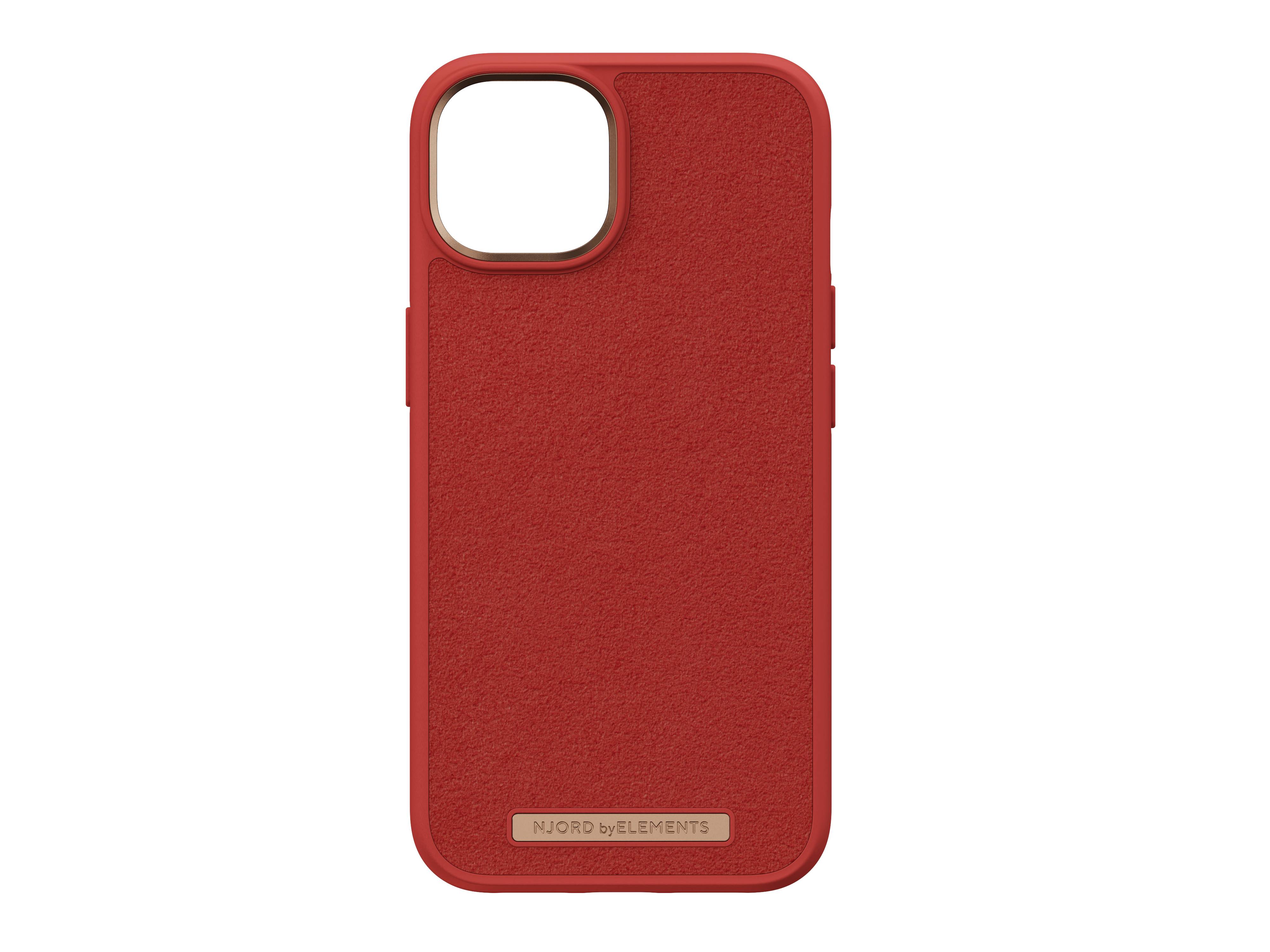 Rca Informatique - image du produit : IPHONE 14 PLUS CASE NJORD SUEDE ORANGE