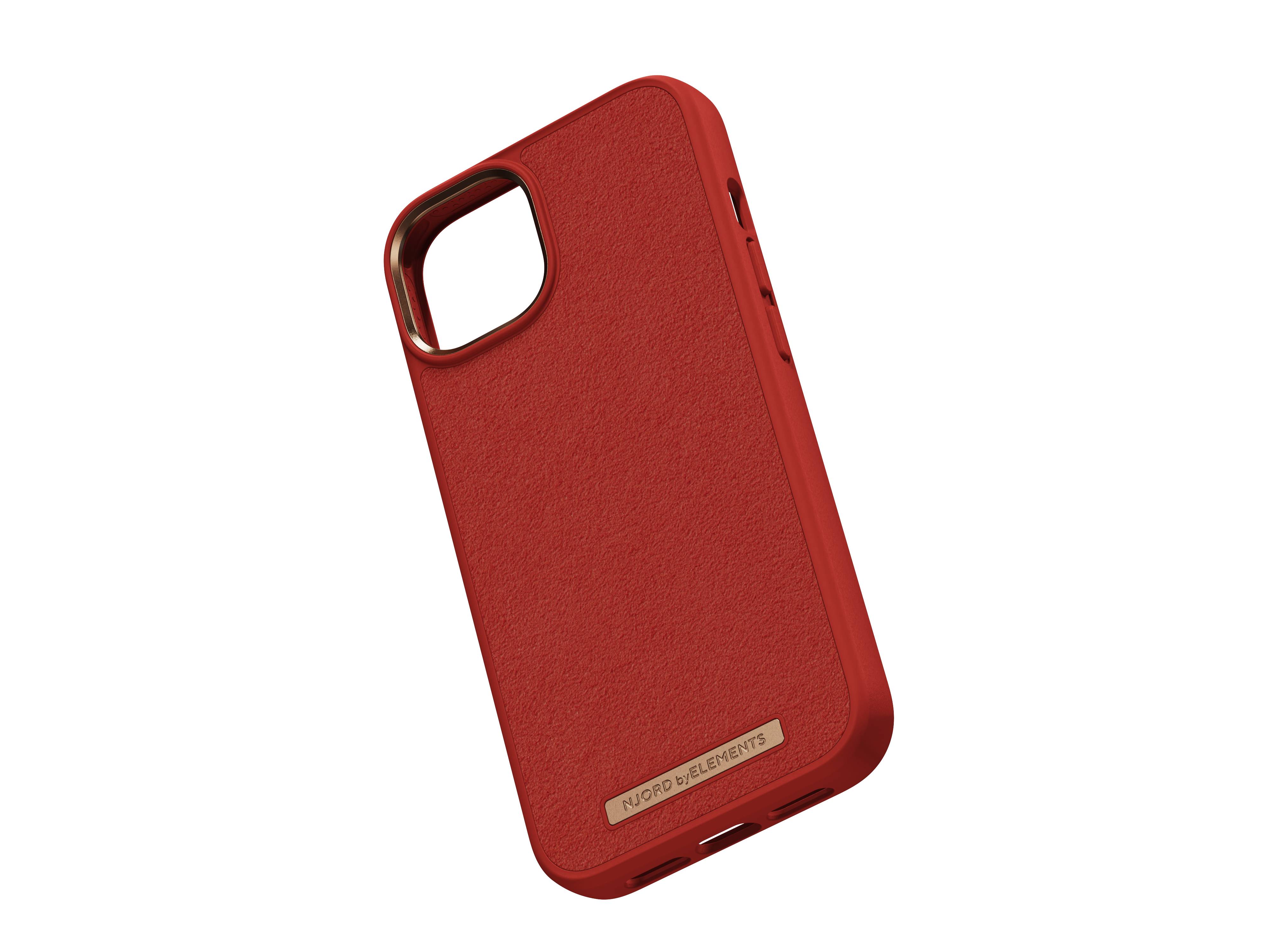 Rca Informatique - image du produit : IPHONE 14 PLUS CASE NJORD SUEDE ORANGE