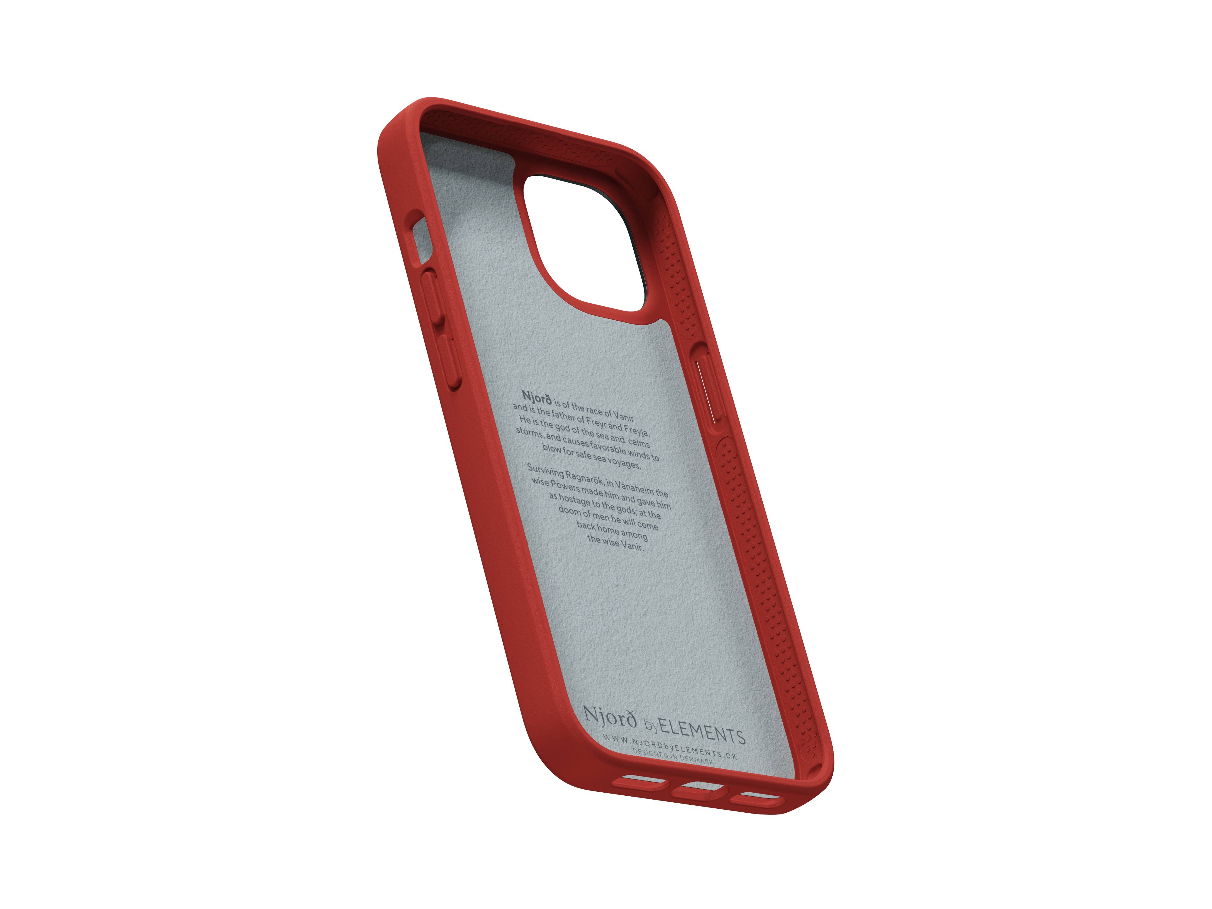 Rca Informatique - image du produit : IPHONE 14 PLUS CASE NJORD SUEDE ORANGE