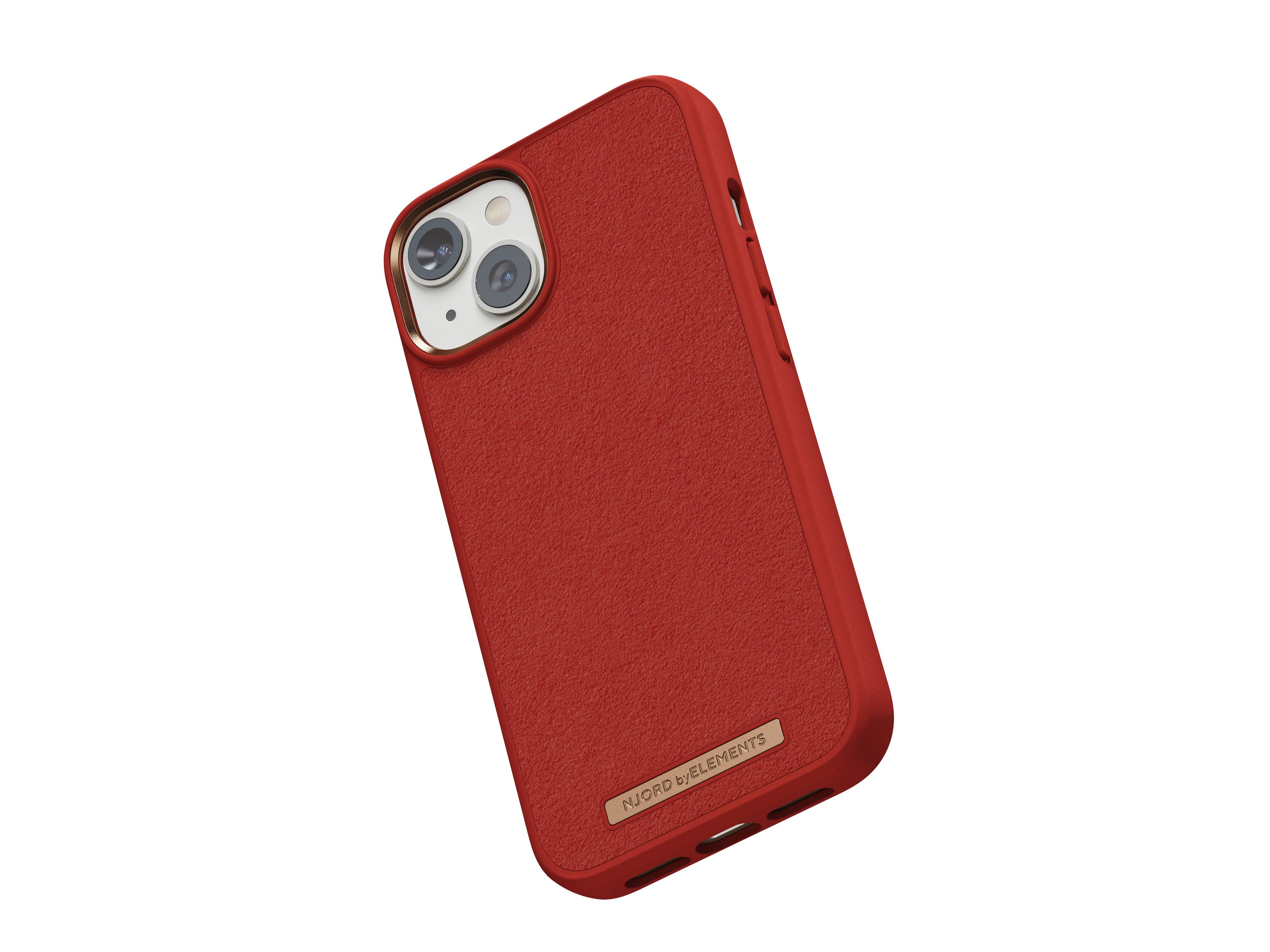 Rca Informatique - image du produit : IPHONE 14 PLUS CASE NJORD SUEDE ORANGE