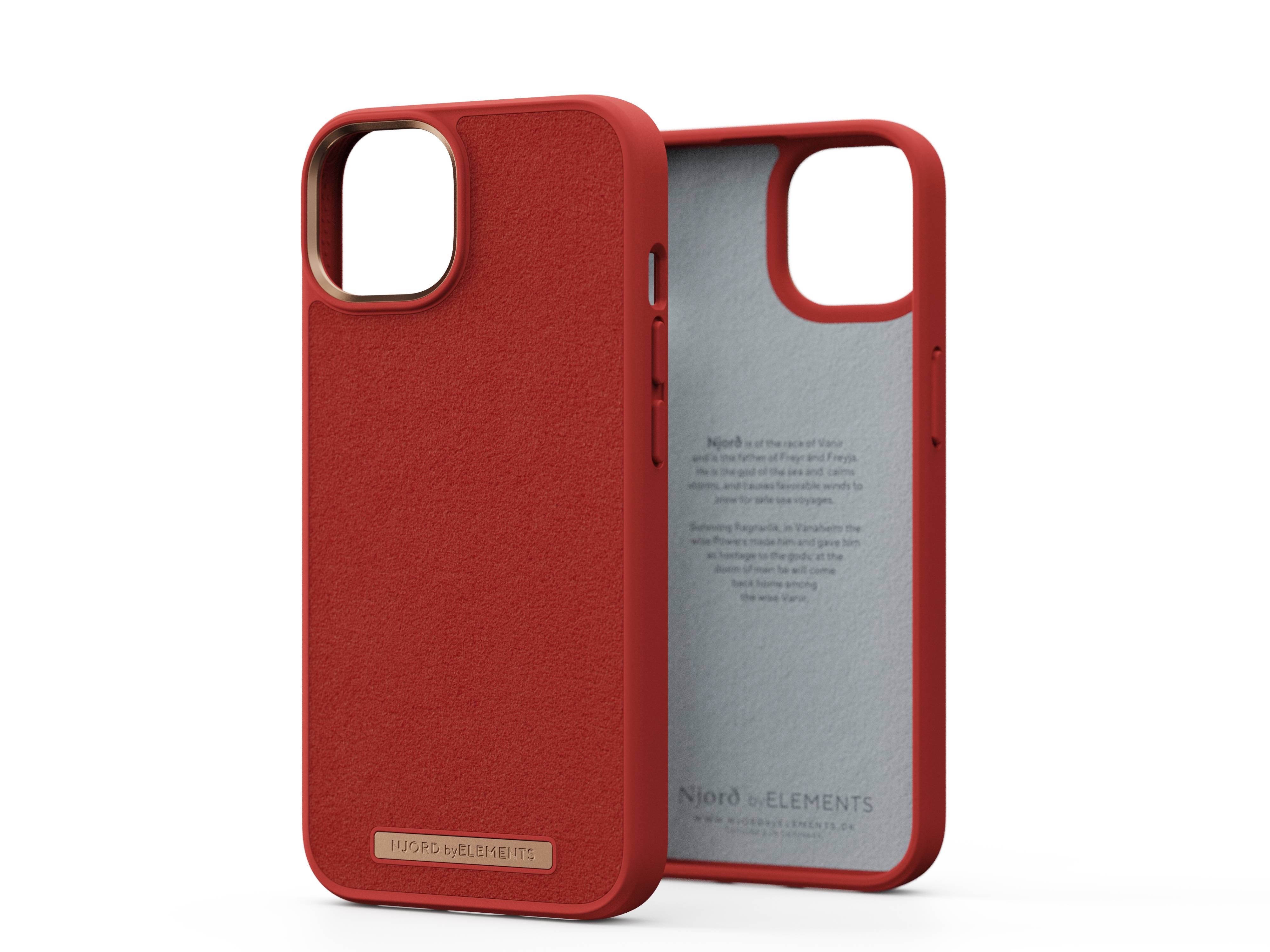 Rca Informatique - Image du produit : IPHONE 14 PLUS CASE NJORD SUEDE ORANGE