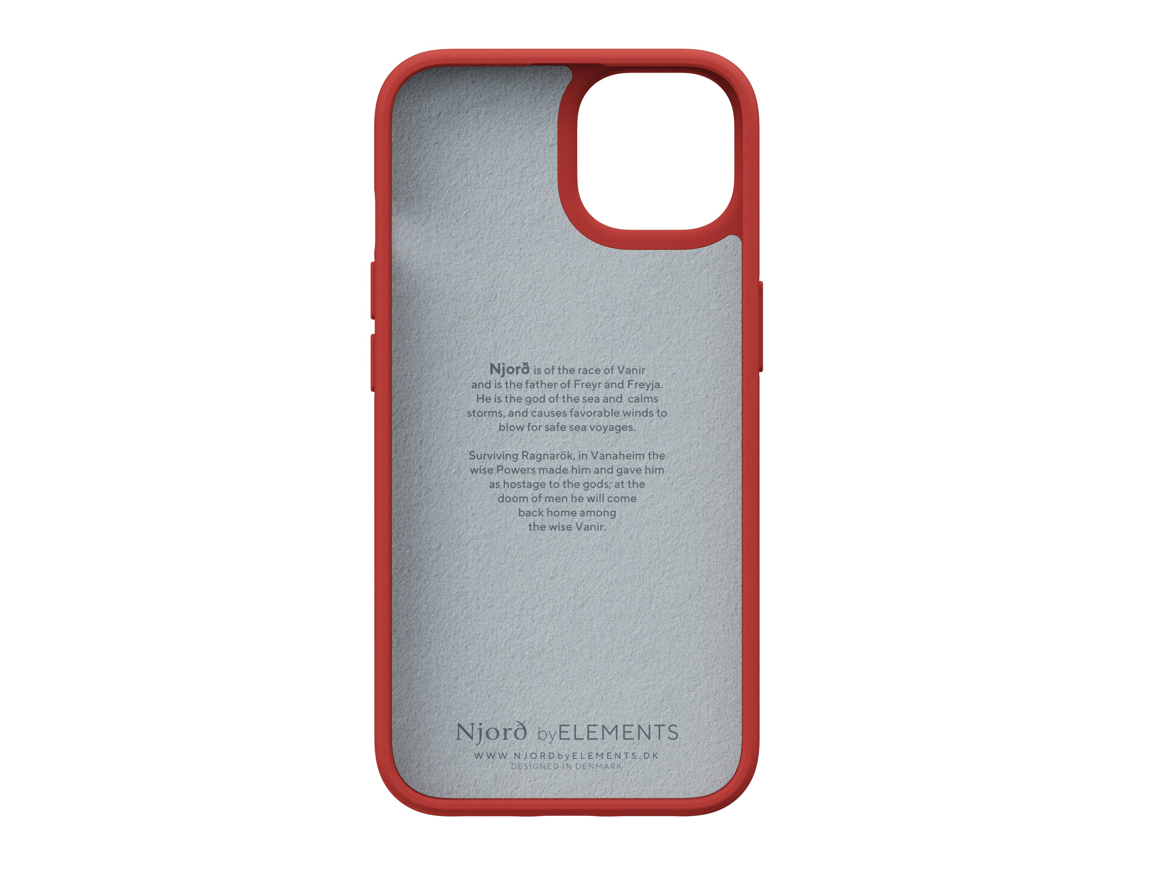 Rca Informatique - image du produit : IPHONE 14 PLUS CASE NJORD SUEDE ORANGE