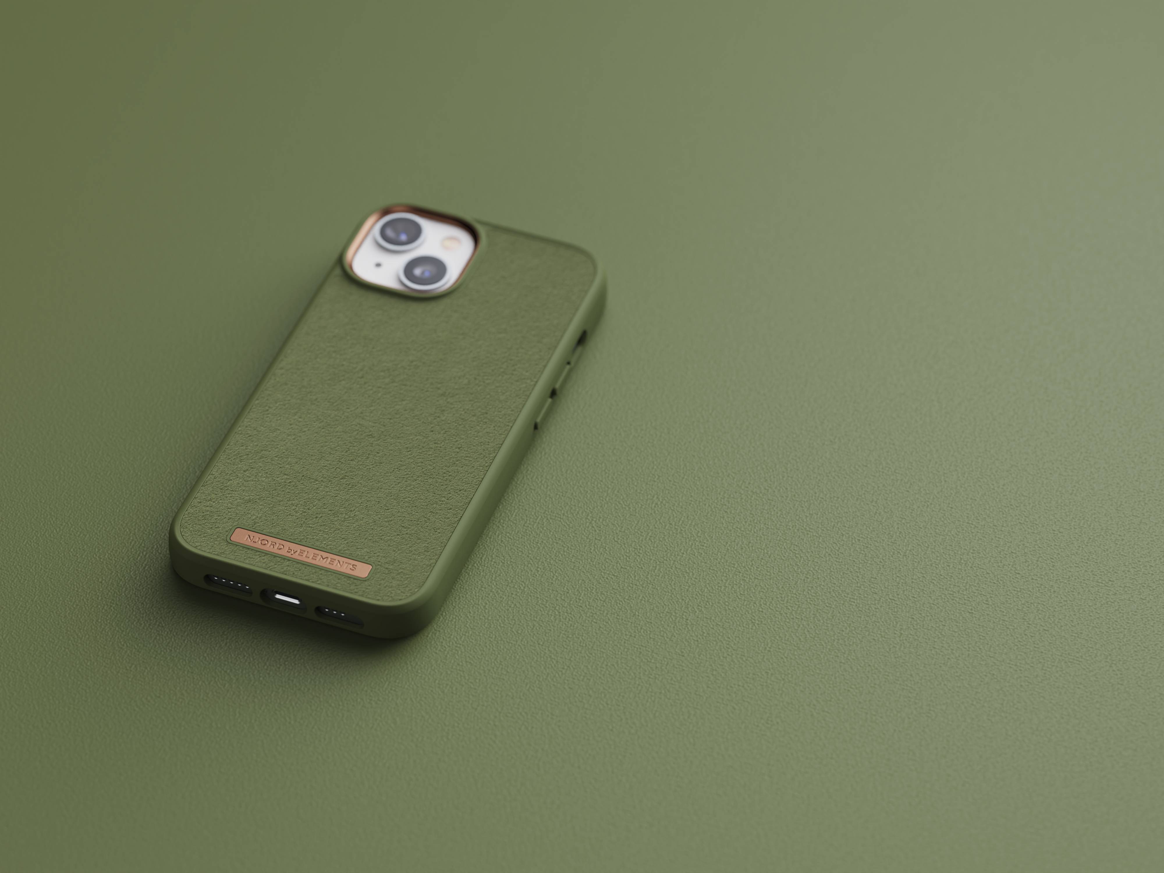 Rca Informatique - image du produit : NJORD SUEDE COMFORT+ CASE FOR IPHONE 14 OLIVE