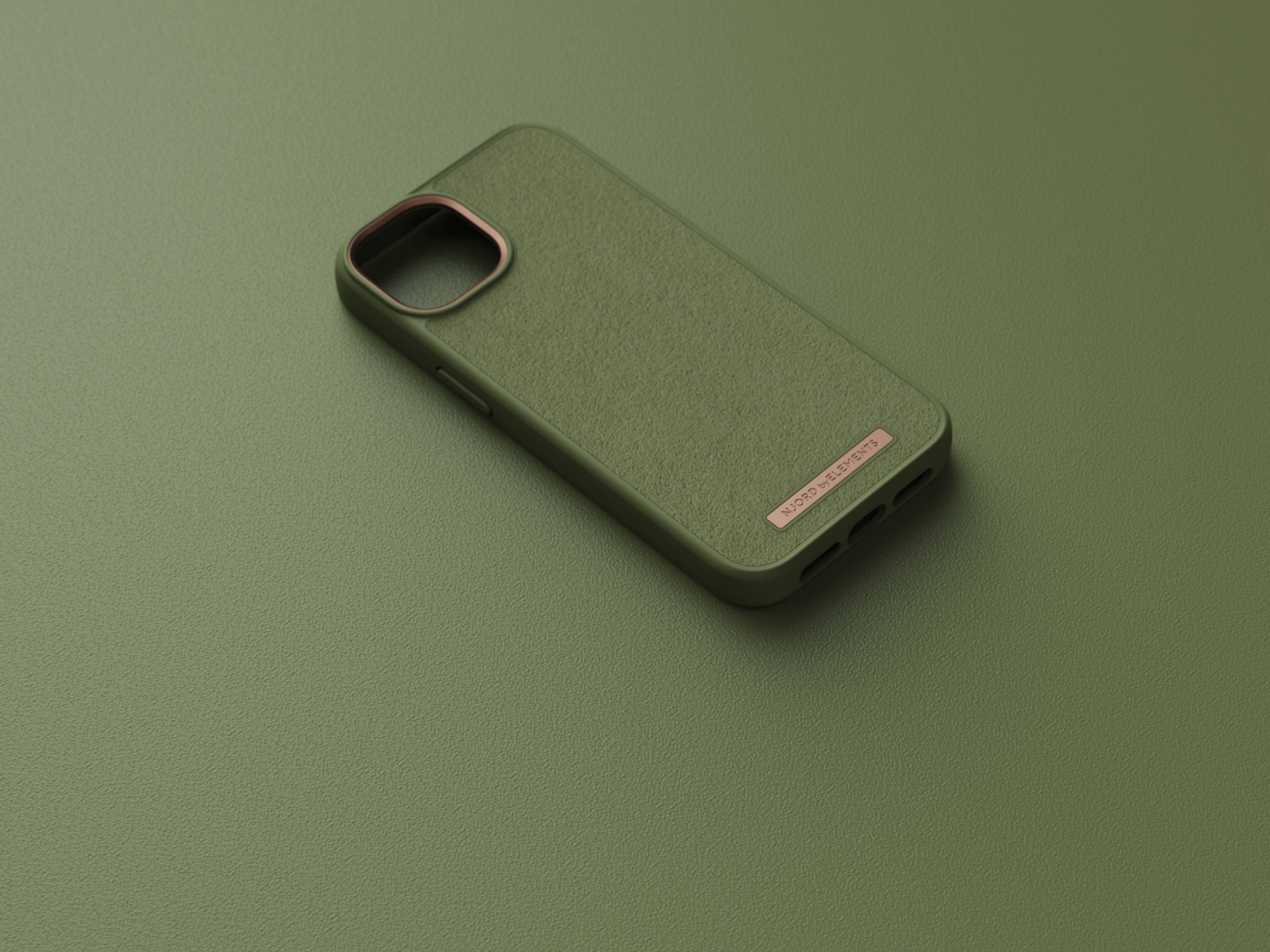 Rca Informatique - image du produit : NJORD SUEDE COMFORT+ CASE FOR IPHONE 14 OLIVE