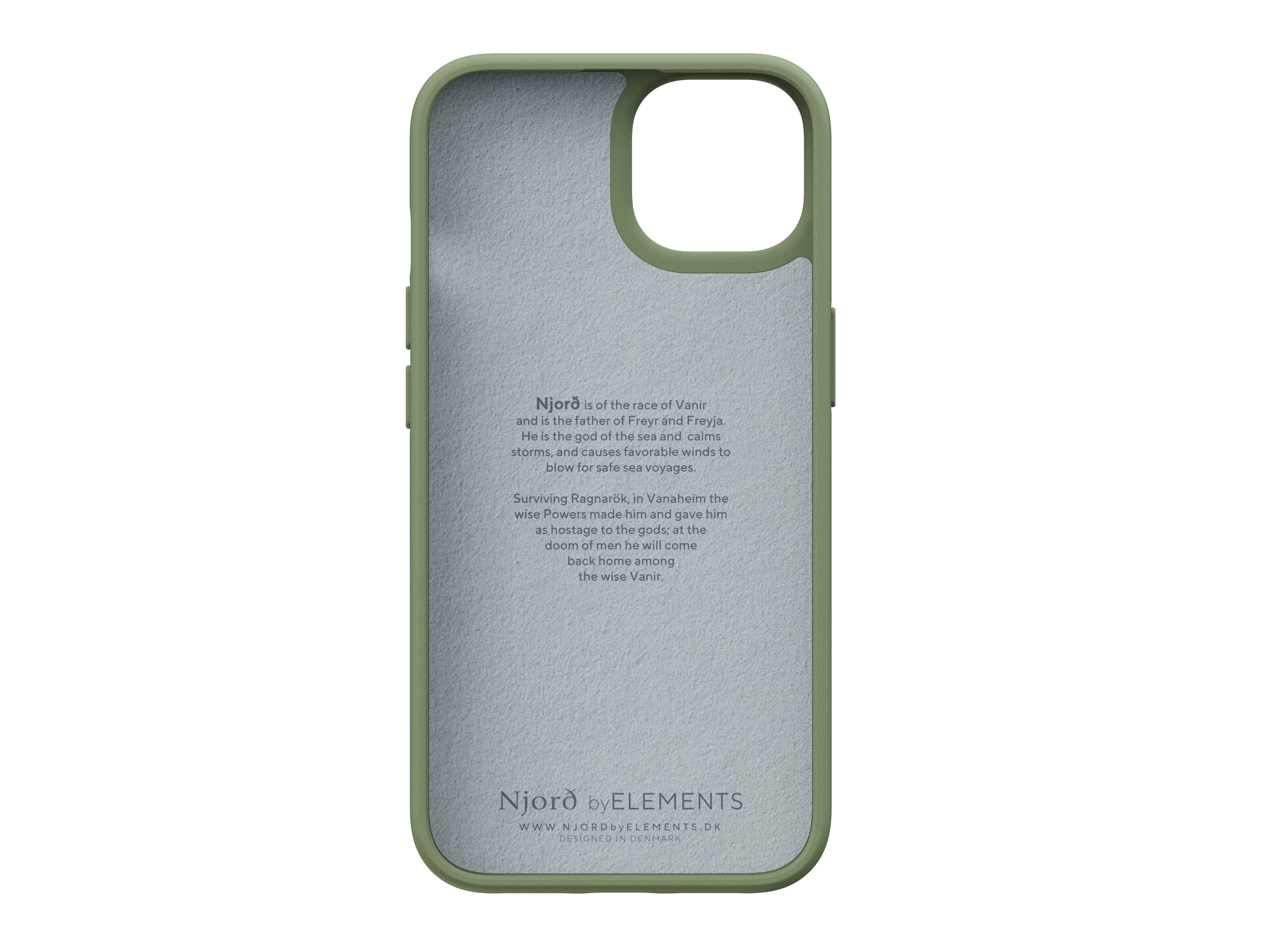 Rca Informatique - image du produit : NJORD SUEDE COMFORT+ CASE FOR IPHONE 14 OLIVE