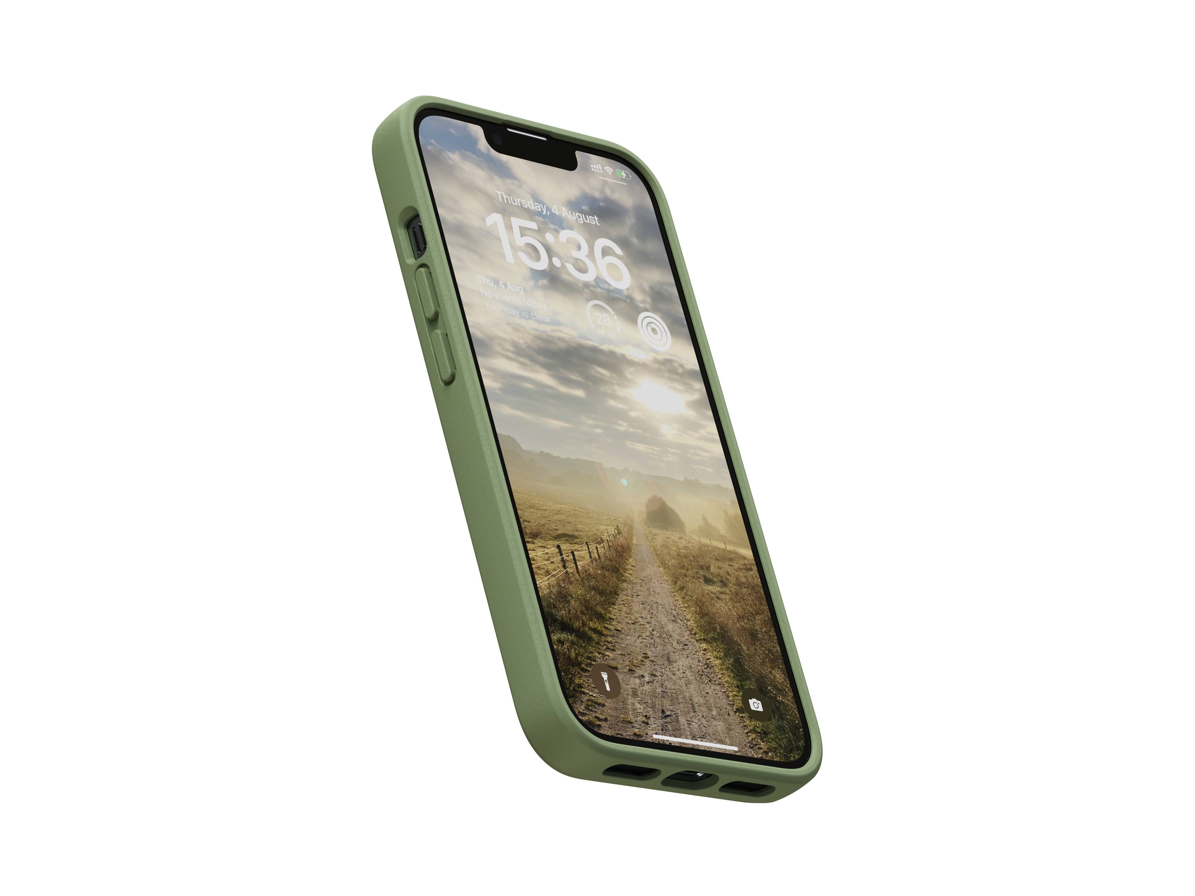 Rca Informatique - image du produit : NJORD SUEDE COMFORT+ CASE FOR IPHONE 14 OLIVE