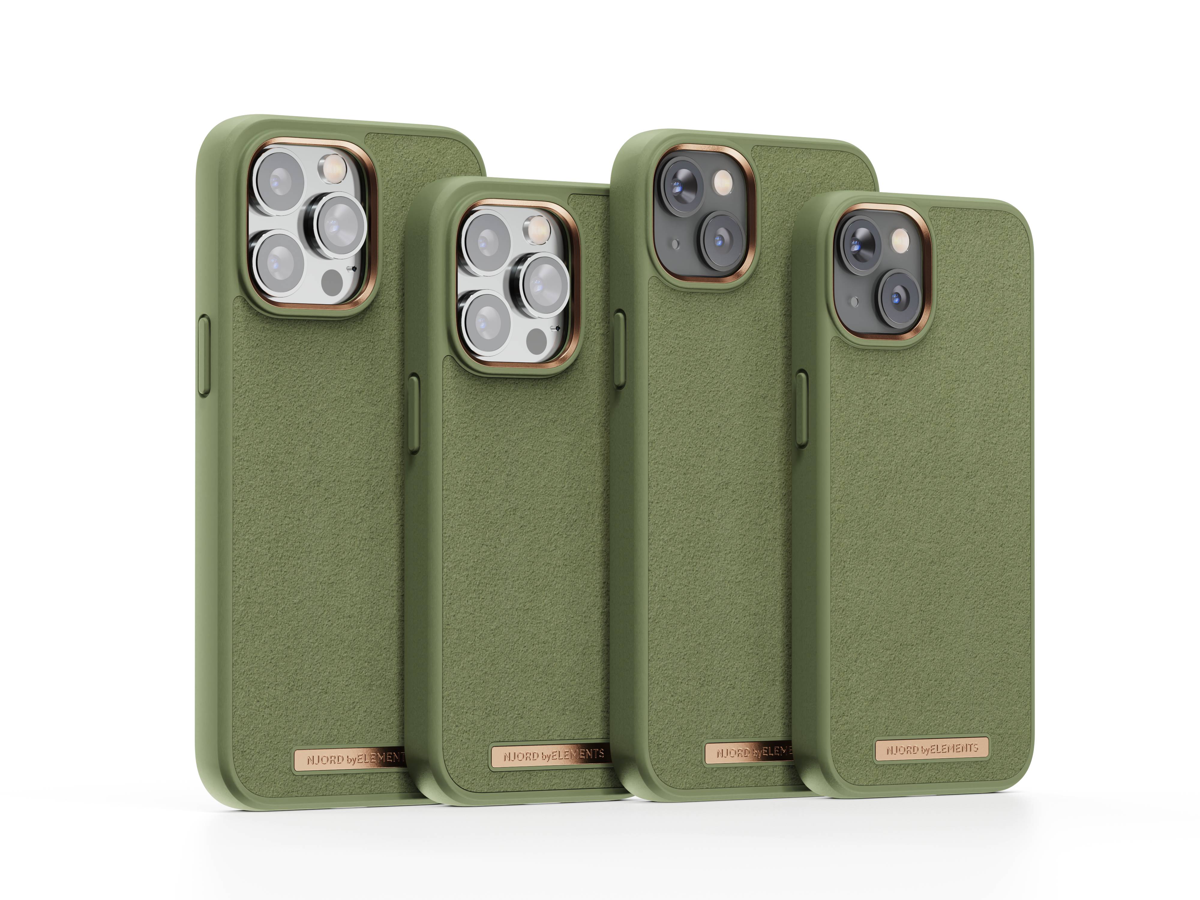 Rca Informatique - image du produit : IPHONE 14 PRO CASE NJORD SUEDE GREEN