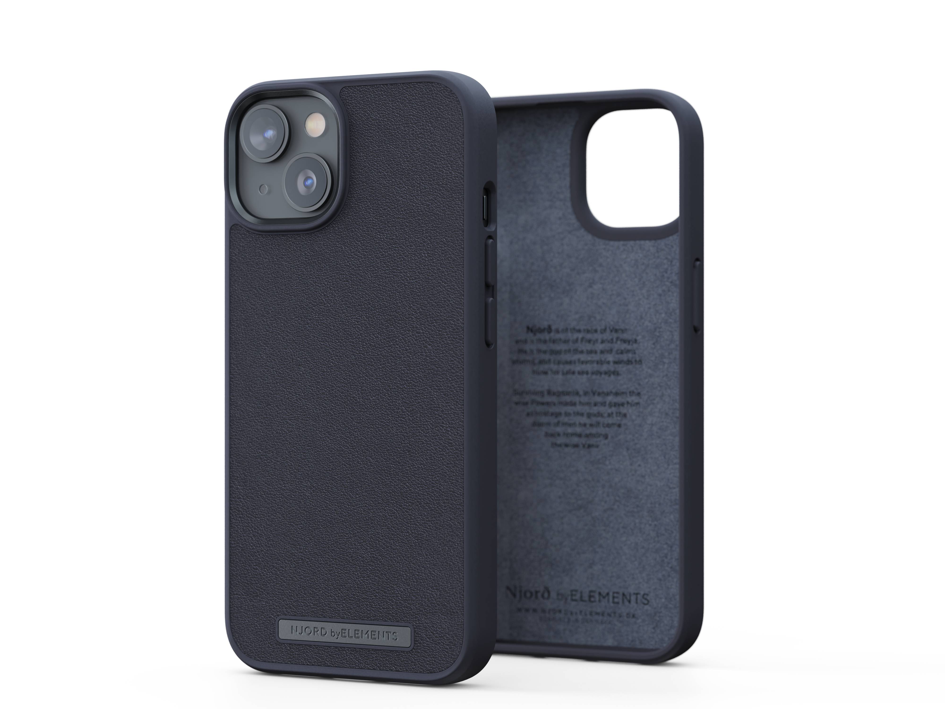 Rca Informatique - image du produit : NJORD GENUINE LEATHER CASE IPHONE 14 BLACK