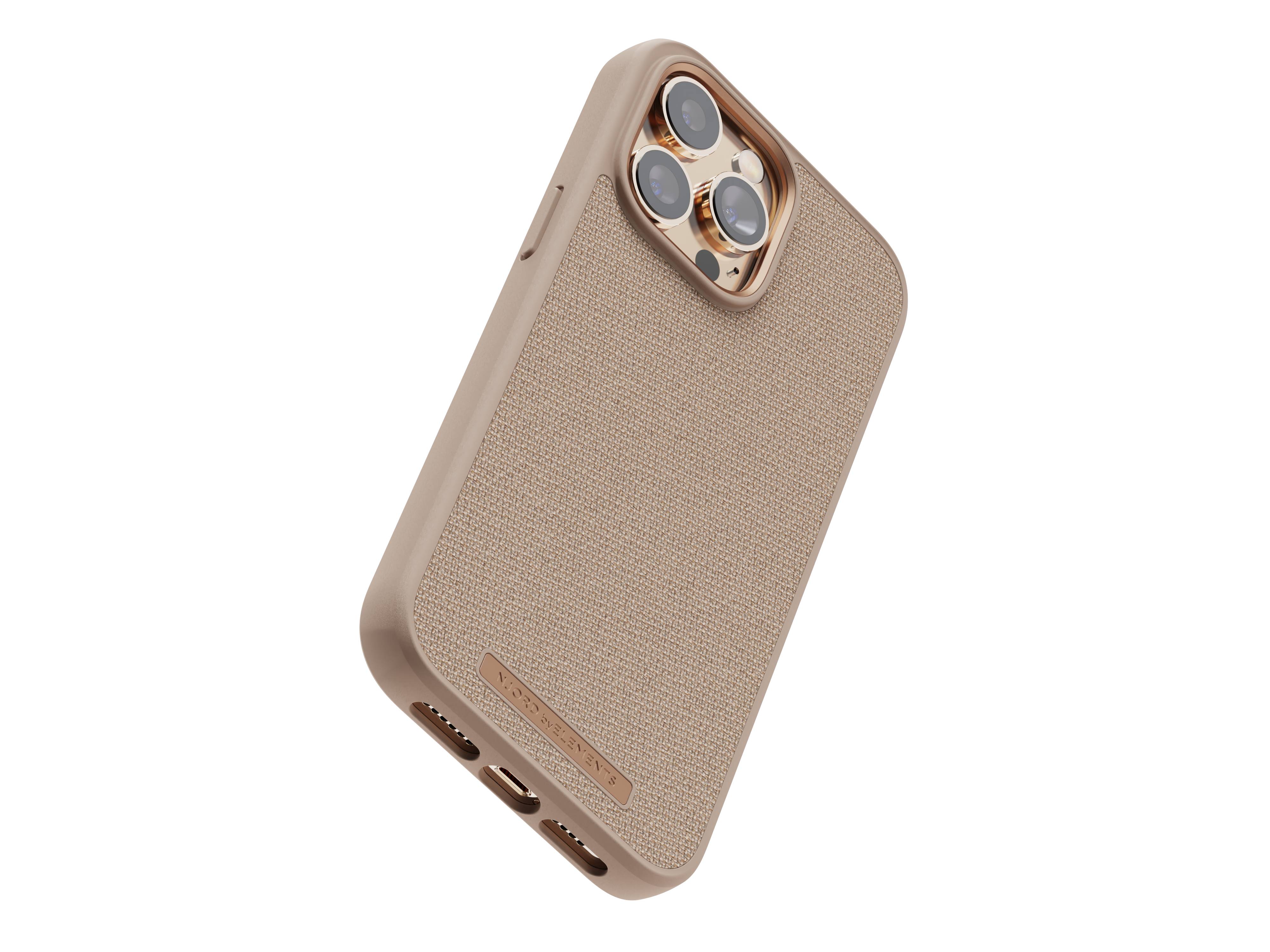 Rca Informatique - image du produit : IPHONE 14 PRO MAX CASE NJORD - FABRIC PINK SAND