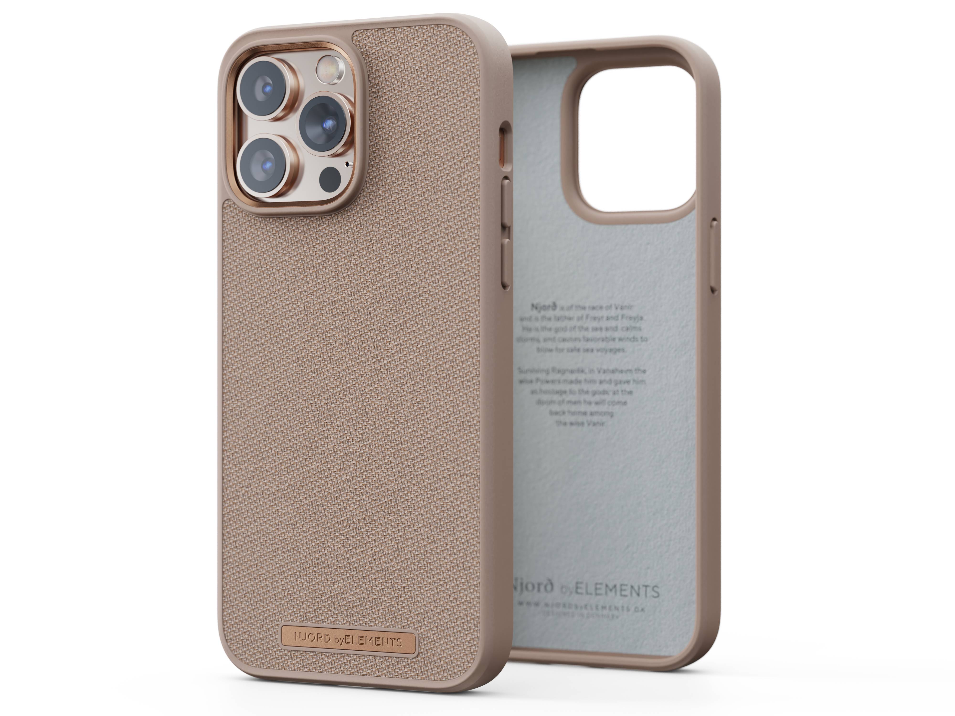 Rca Informatique - image du produit : IPHONE 14 PRO MAX CASE NJORD - FABRIC PINK SAND