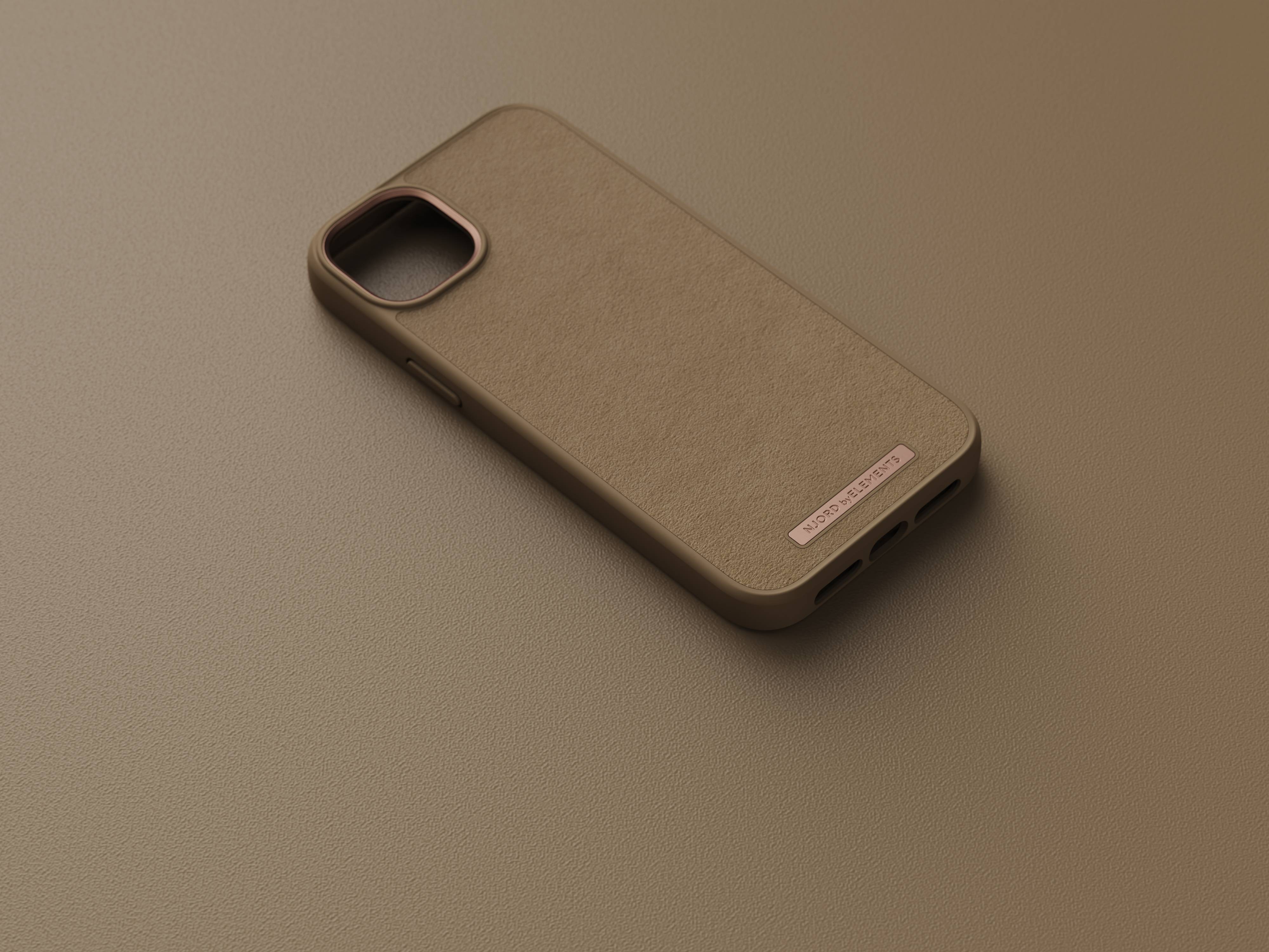 Rca Informatique - image du produit : IPHONE 14 PLUS CASE NJORD SUEDE CAMEL