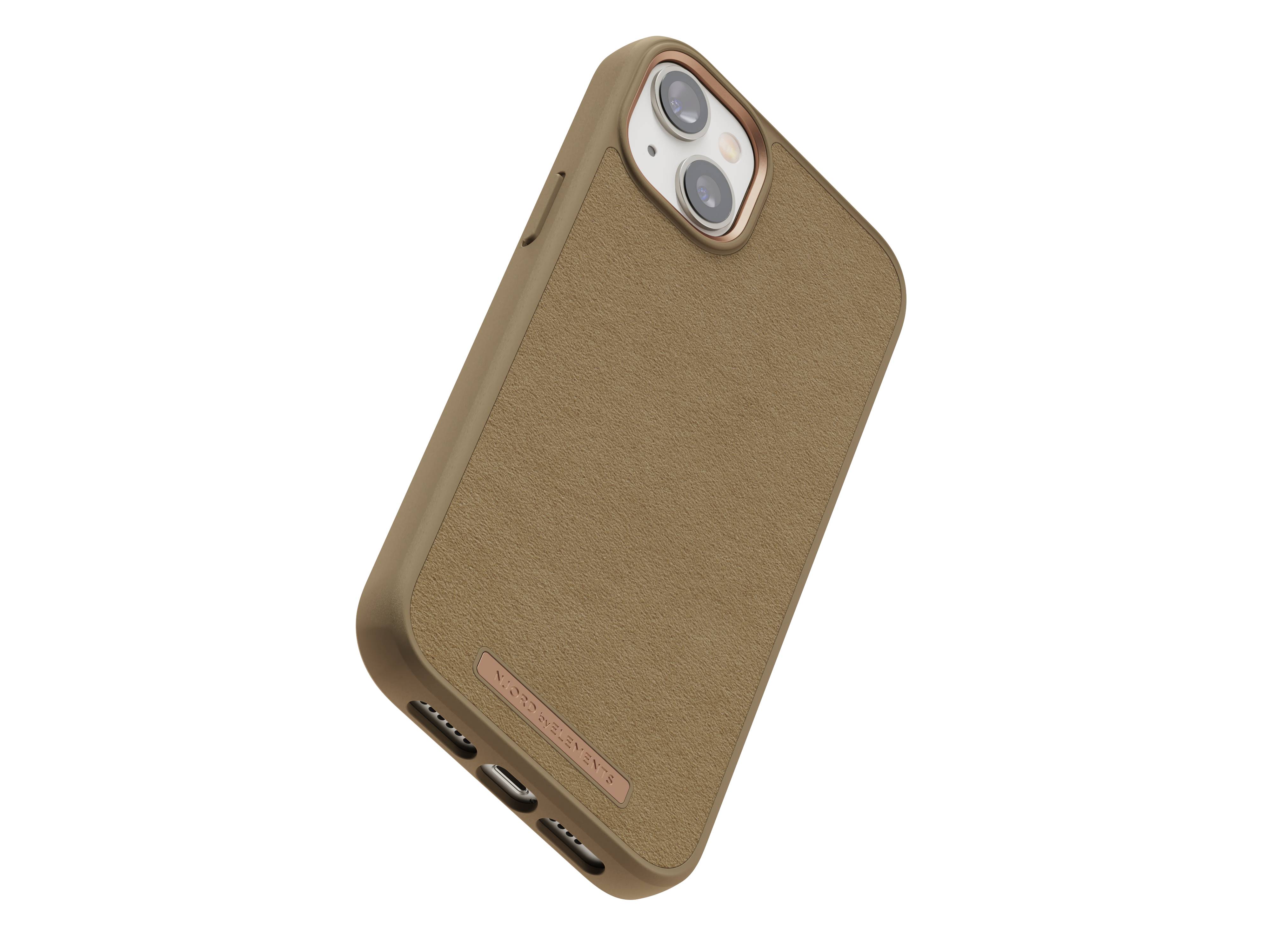 Rca Informatique - image du produit : IPHONE 14 PLUS CASE NJORD SUEDE CAMEL