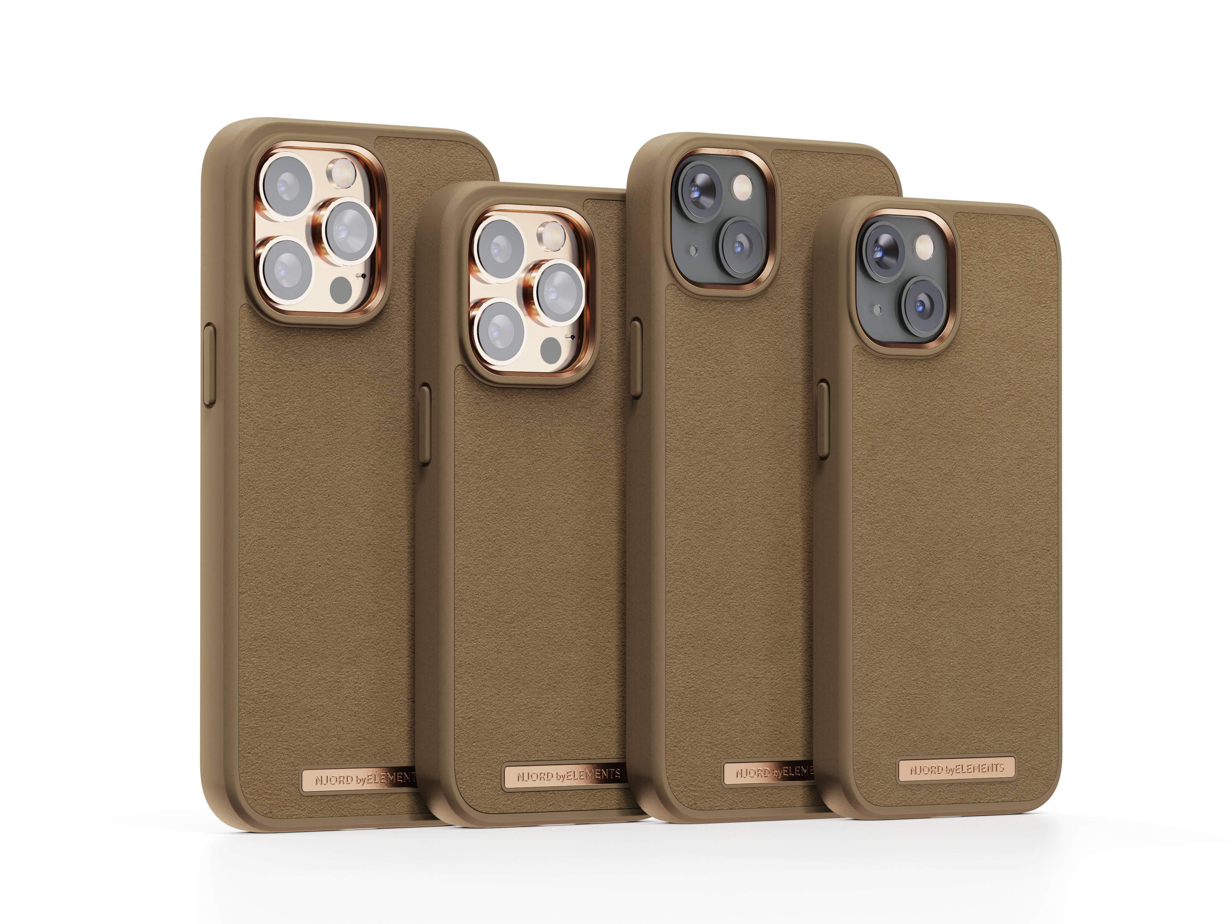 Rca Informatique - image du produit : IPHONE 14 PLUS CASE NJORD SUEDE CAMEL