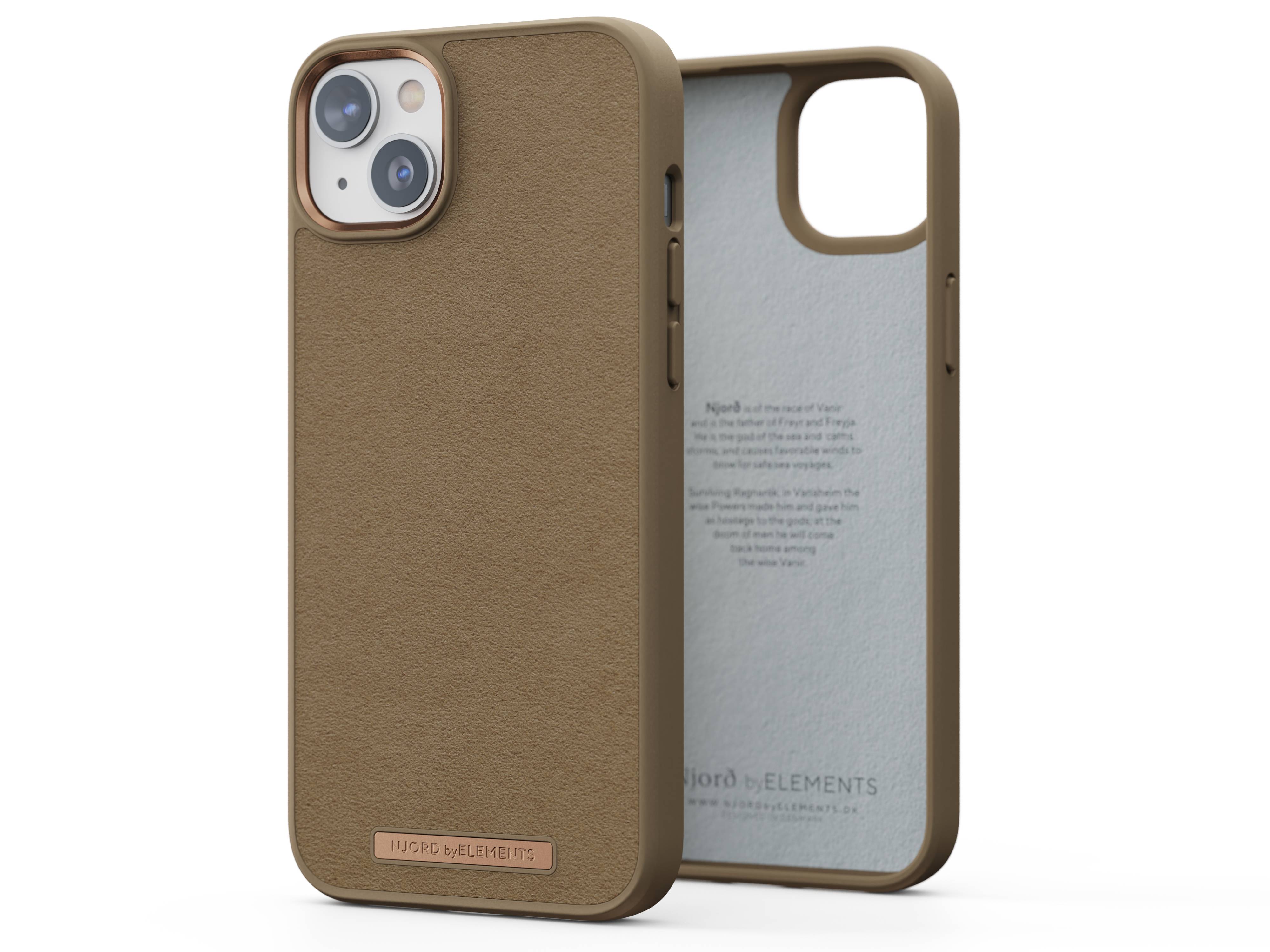 Rca Informatique - image du produit : IPHONE 14 PLUS CASE NJORD SUEDE CAMEL