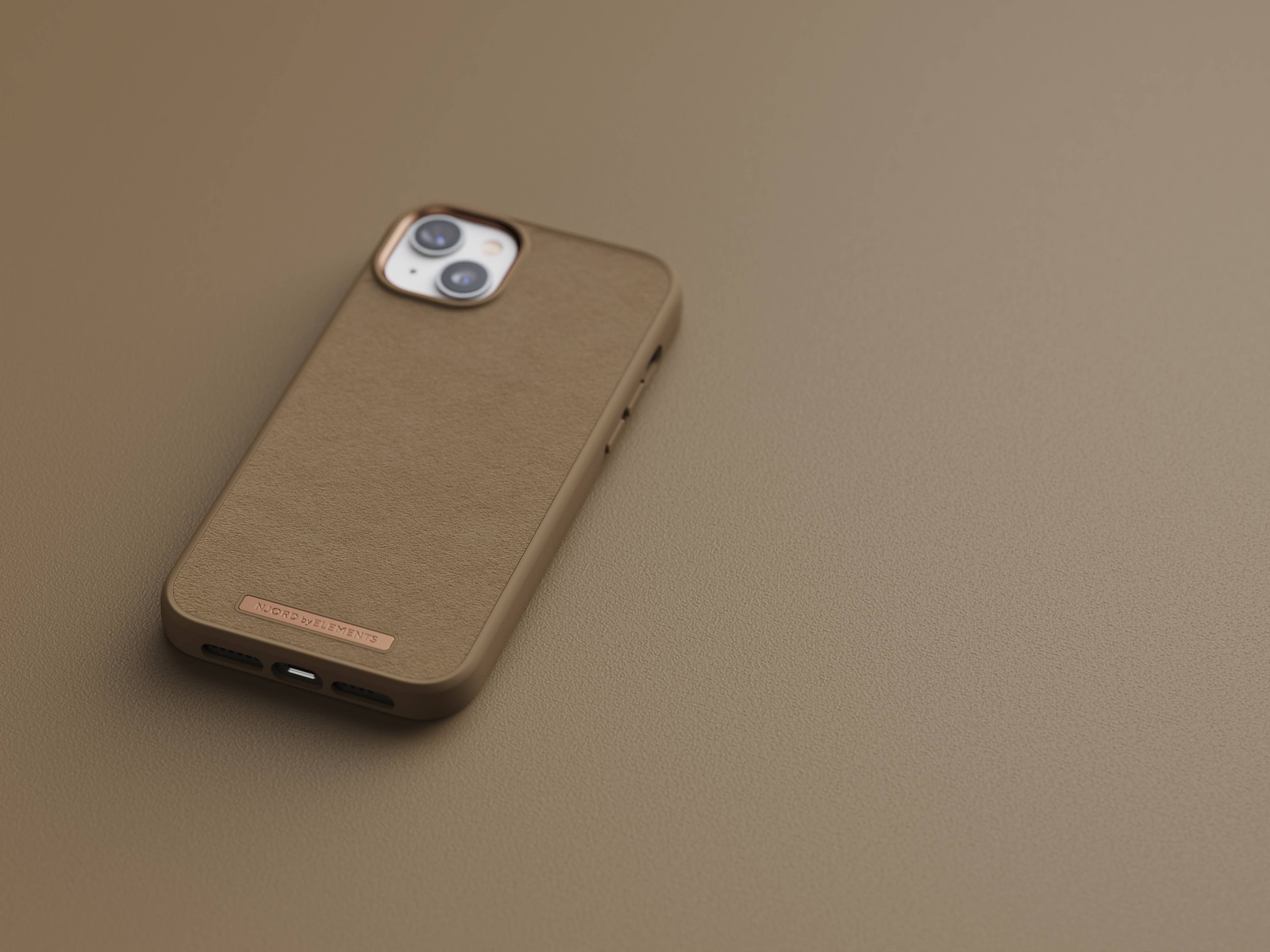 Rca Informatique - image du produit : IPHONE 14 PLUS CASE NJORD SUEDE CAMEL