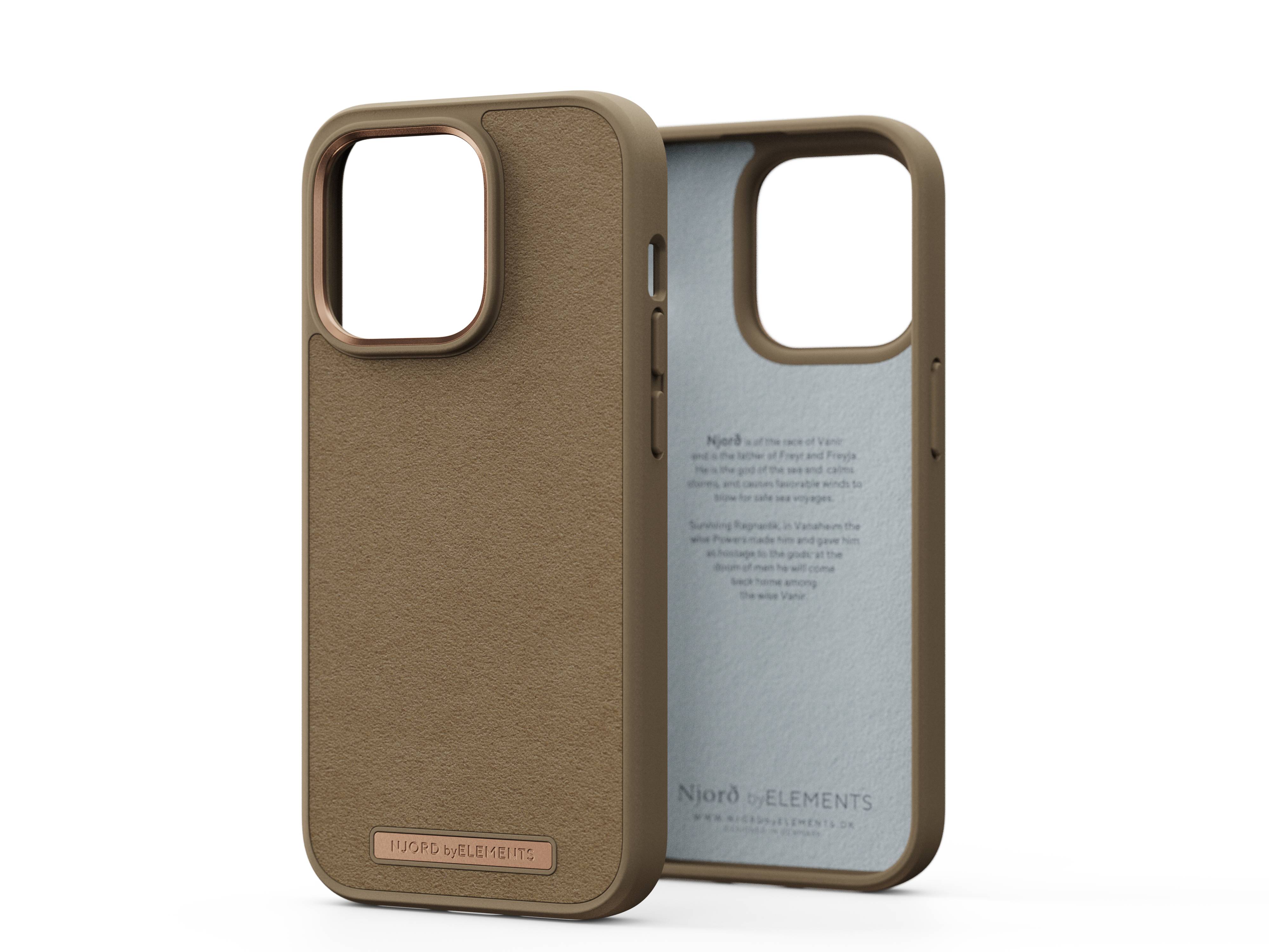 Rca Informatique - Image du produit : IPHONE 14 PRO CASE NJORD SUEDE CAMEL