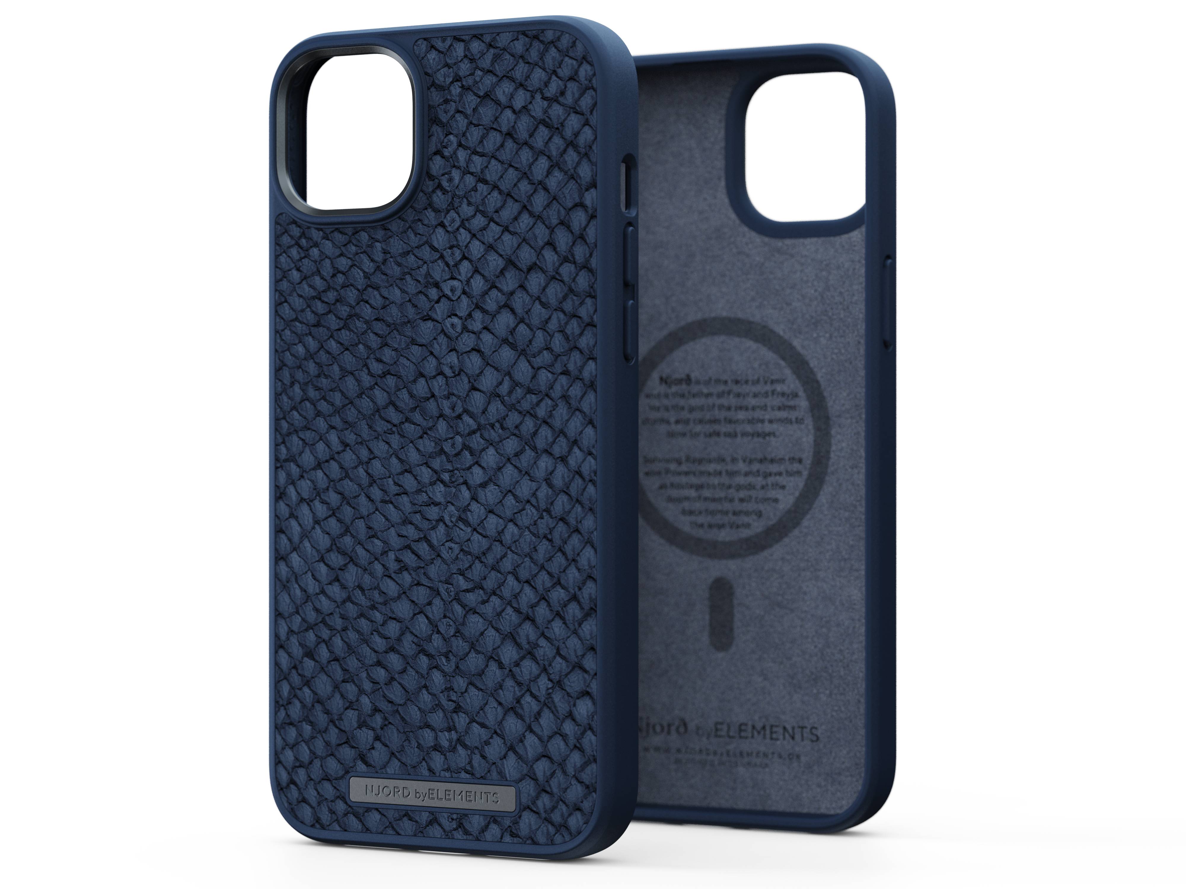 Rca Informatique - image du produit : IPHONE 14 PLUS CASE NJORD - SALMON LEATHER BACK