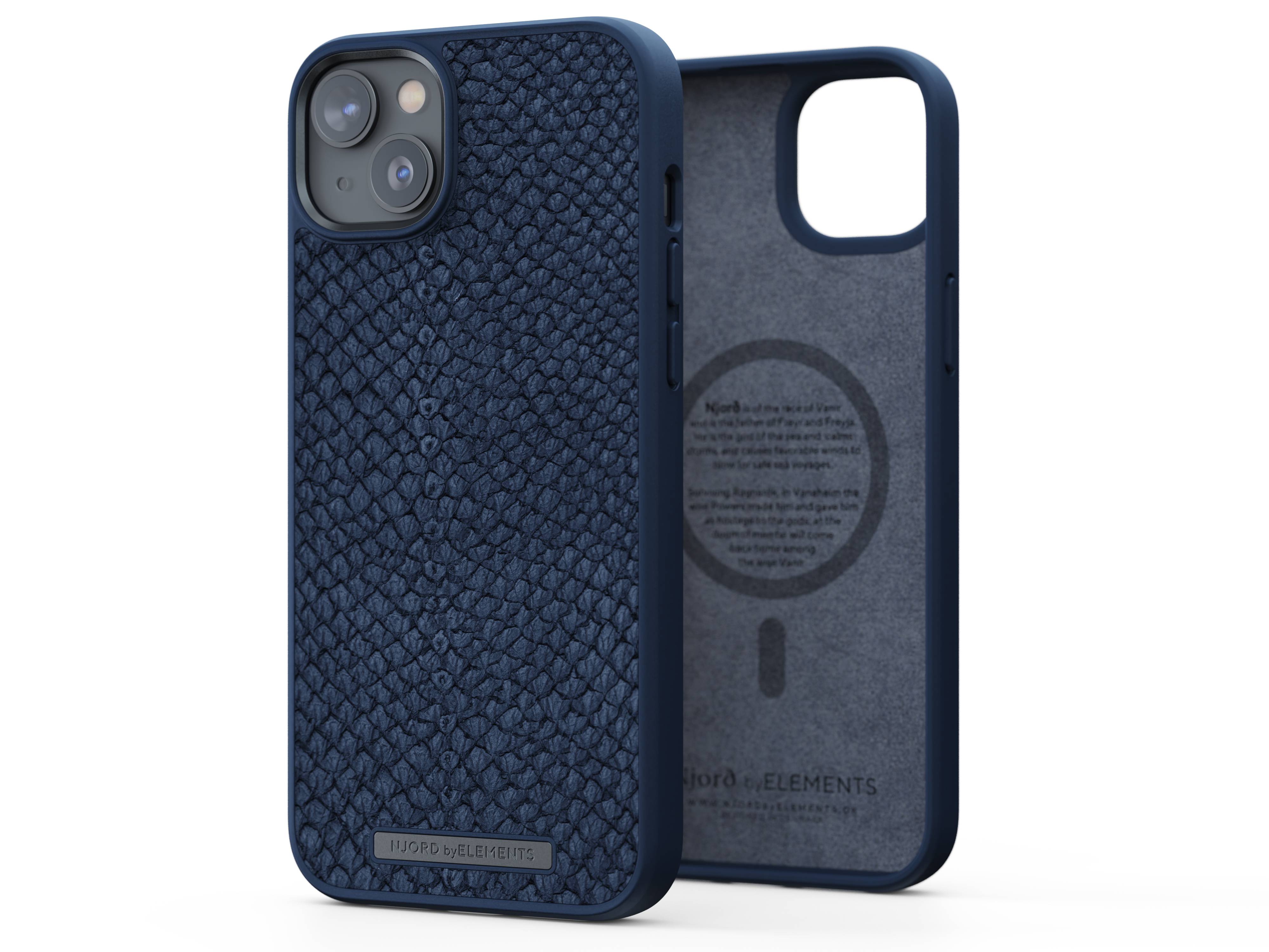 Rca Informatique - image du produit : IPHONE 14 PLUS CASE NJORD - SALMON LEATHER BACK