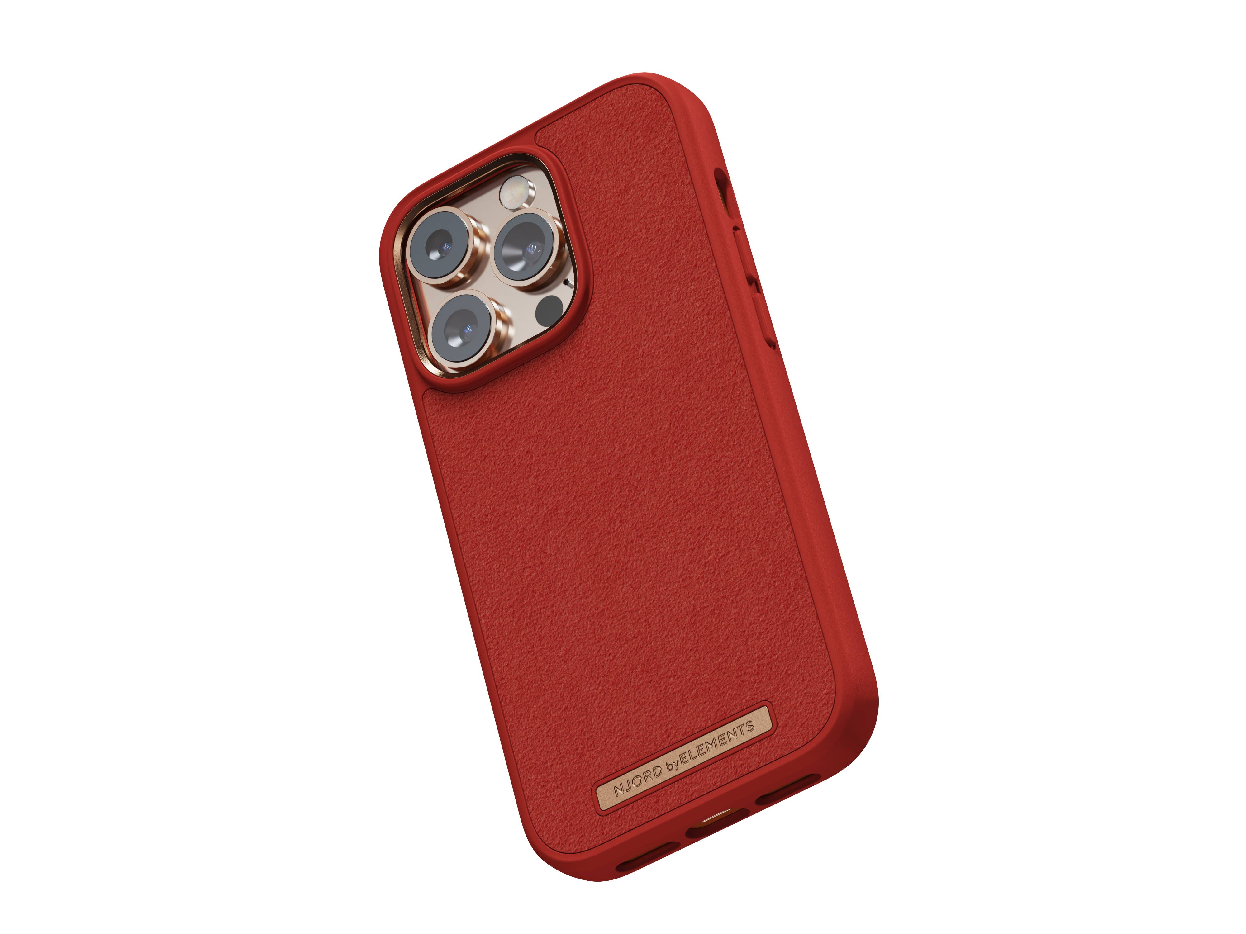 Rca Informatique - image du produit : IPHONE 14 PRO CASE NJORD SUEDE ORANGE